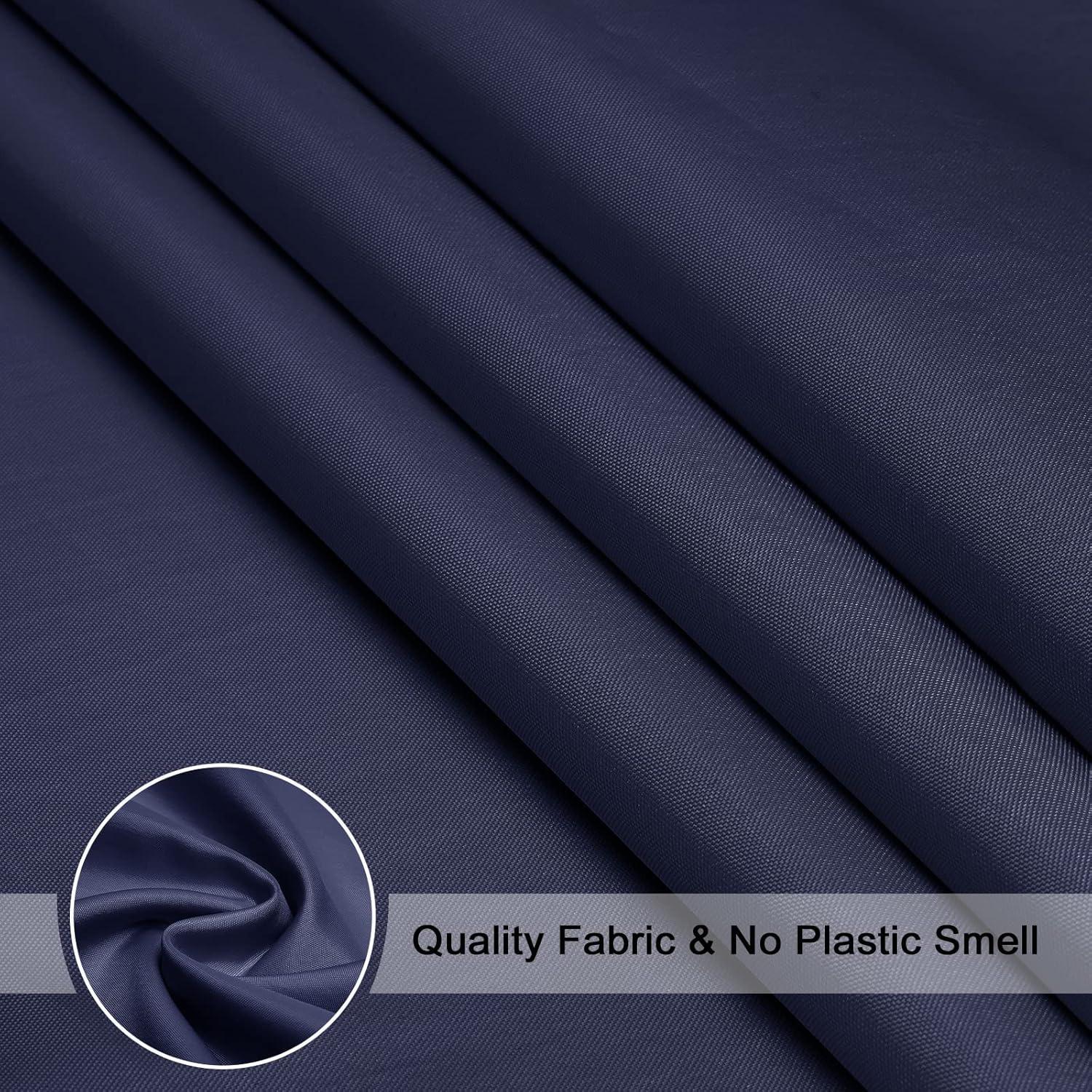 Cortina de Ducha Azul Marino EurCross 180x180 cm Lavable