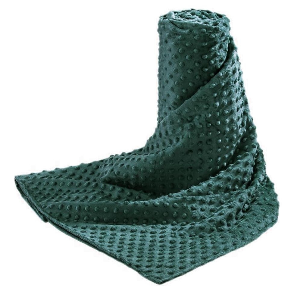 Funda de Edredón con Peso Acdyion 48x72 cm Verde Suave Minky