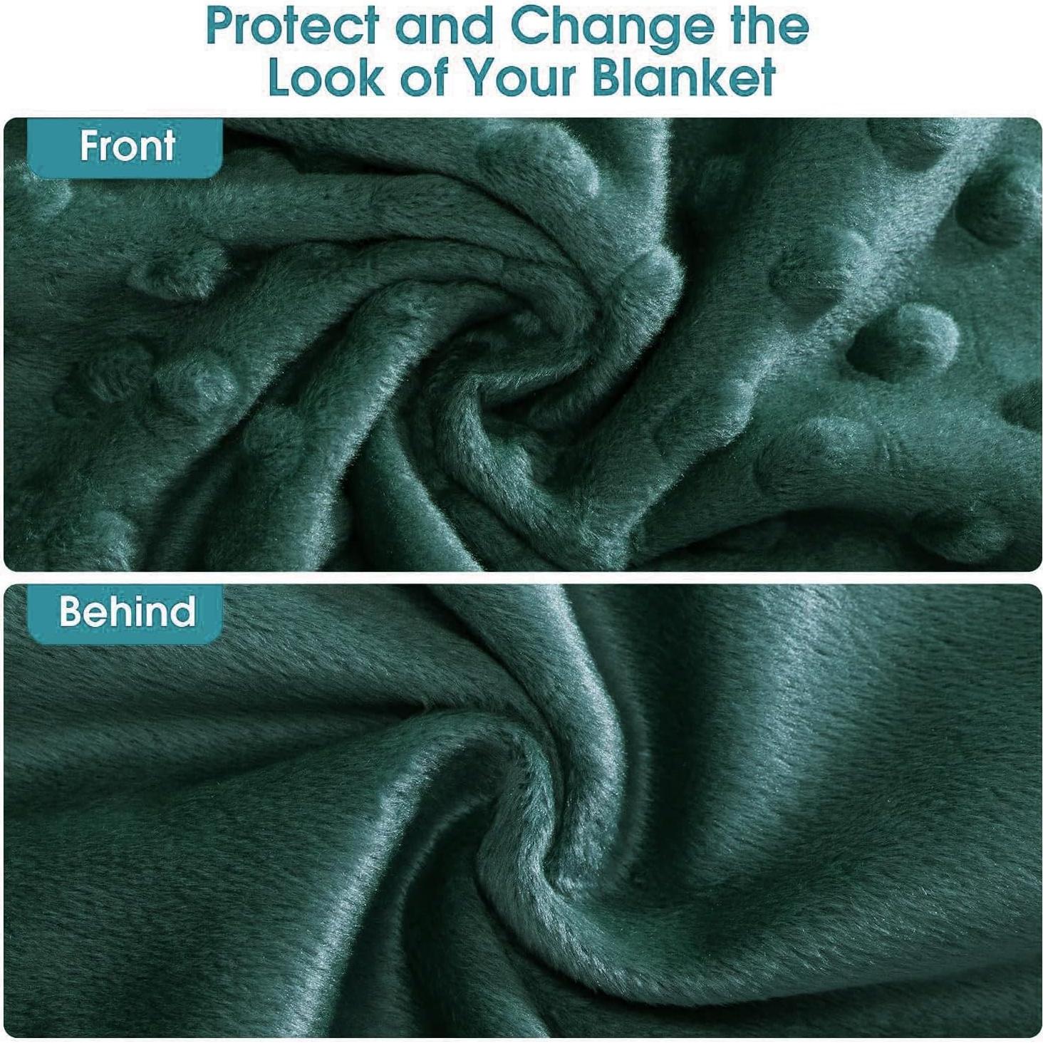 Funda de Edredón con Peso Acdyion 48x72 cm Verde Suave Minky