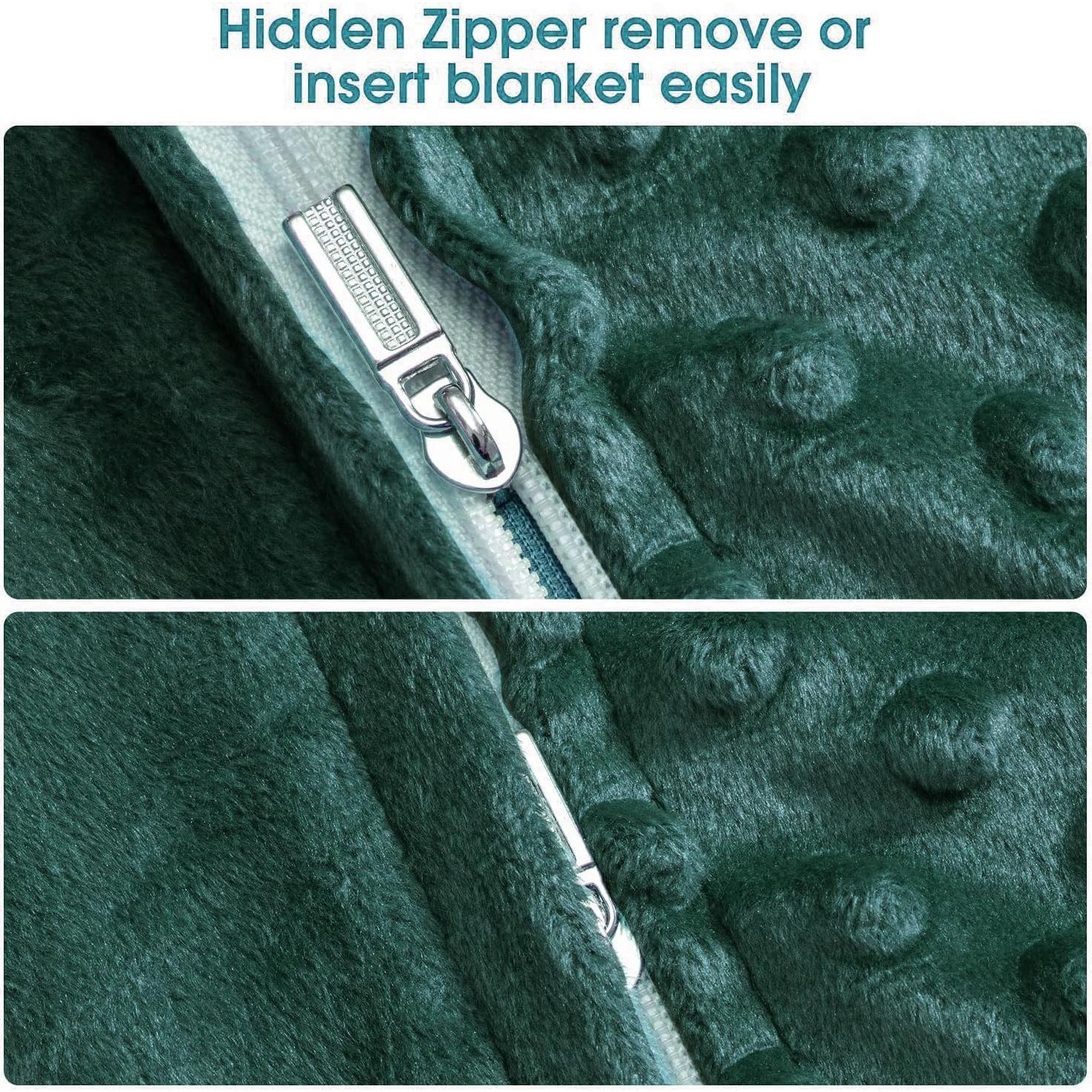 Funda de Edredón con Peso Acdyion 48x72 cm Verde Suave Minky