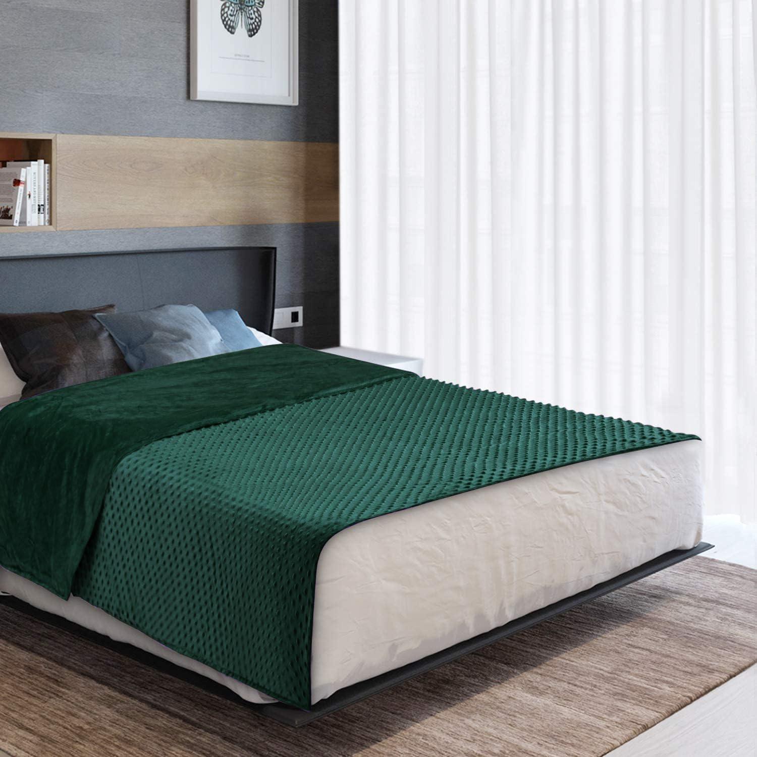 Funda de Edredón con Peso Acdyion 48x72 cm Verde Suave Minky