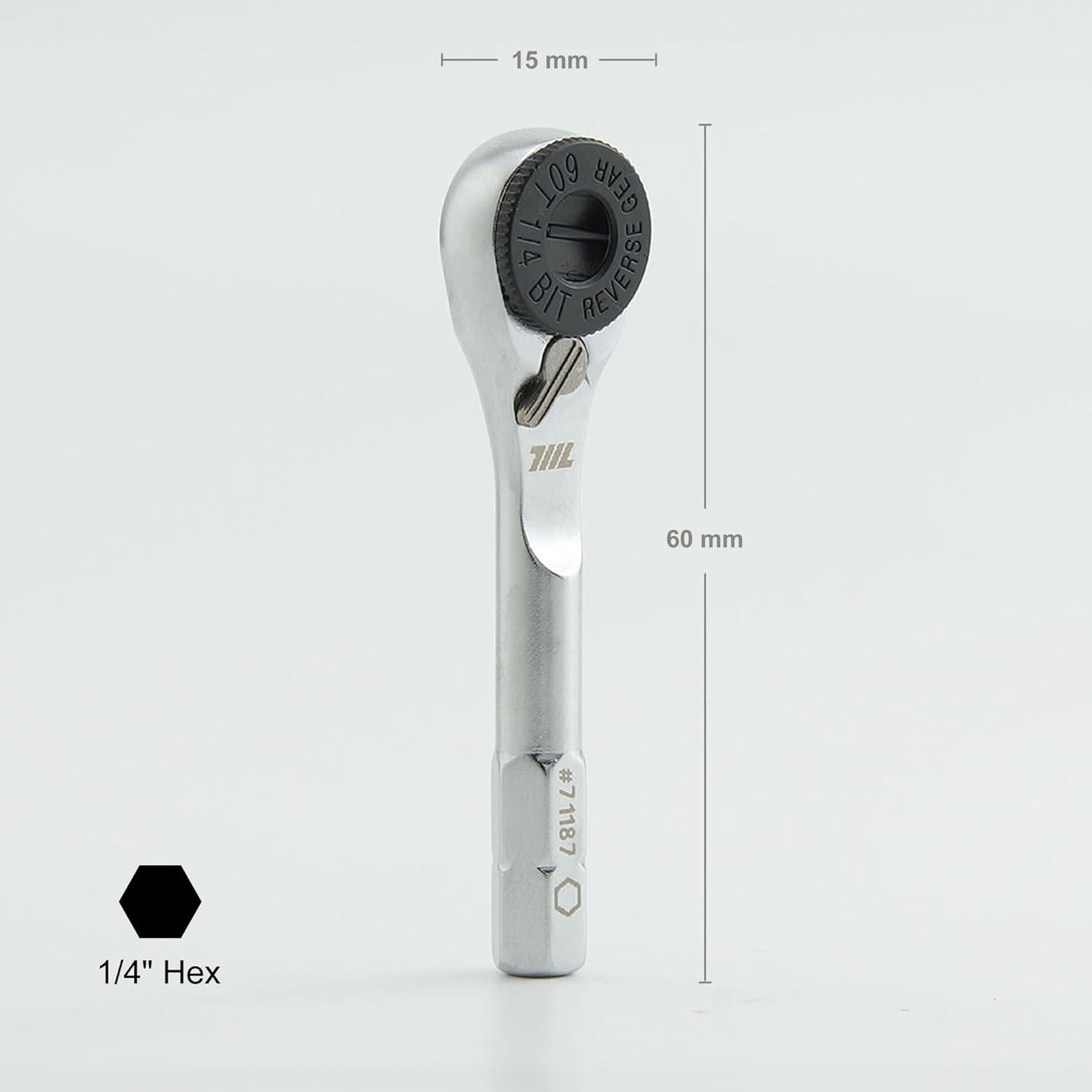 Llave de Carraca Hexagonal 711L - Acero Inoxidable 6 cm