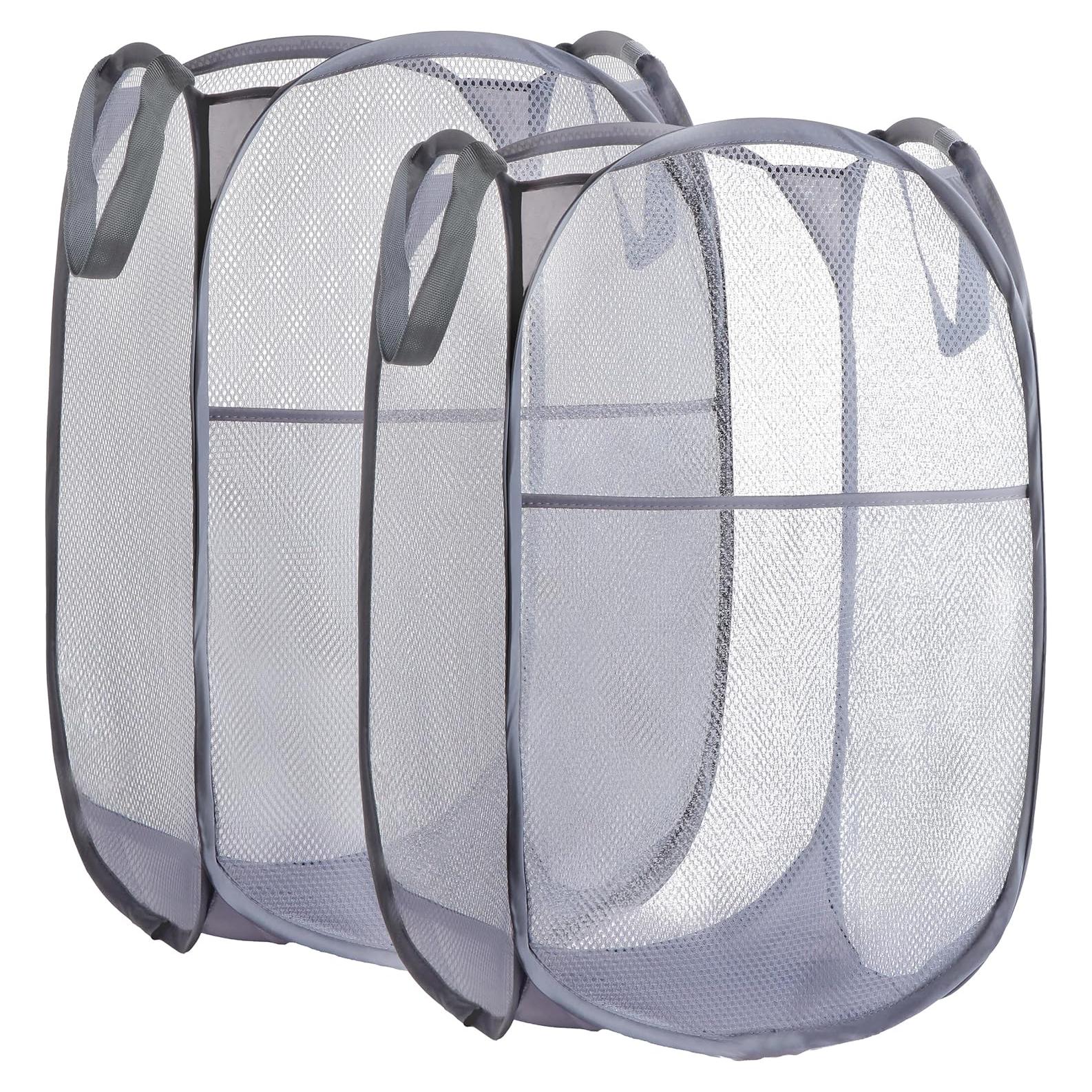 Cesta de Ropa Plegable BENJUN 35.5x35.5x58.4 cm Gris Oscuro