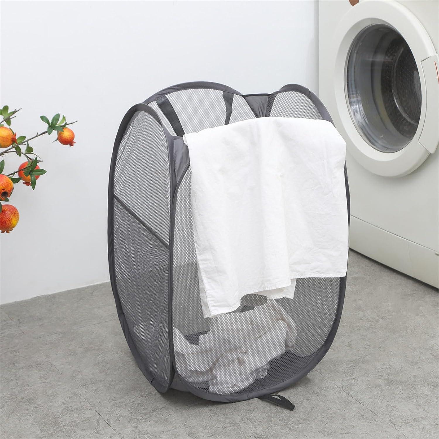 Cesta de Ropa Plegable BENJUN 35.5x35.5x58.4 cm Gris Oscuro