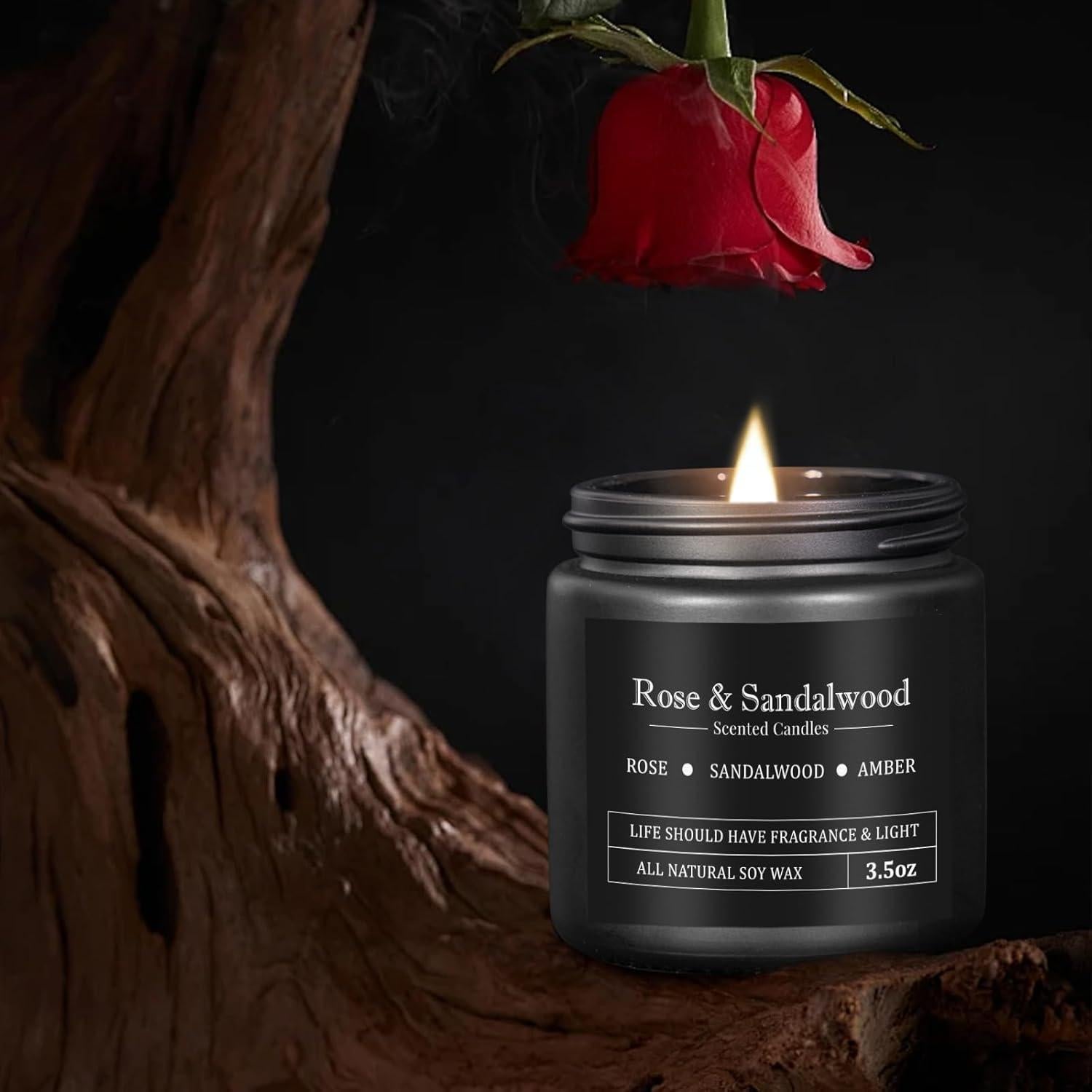 Set de 8 Velas Aromáticas para Hombres YMing - Cera de Soja