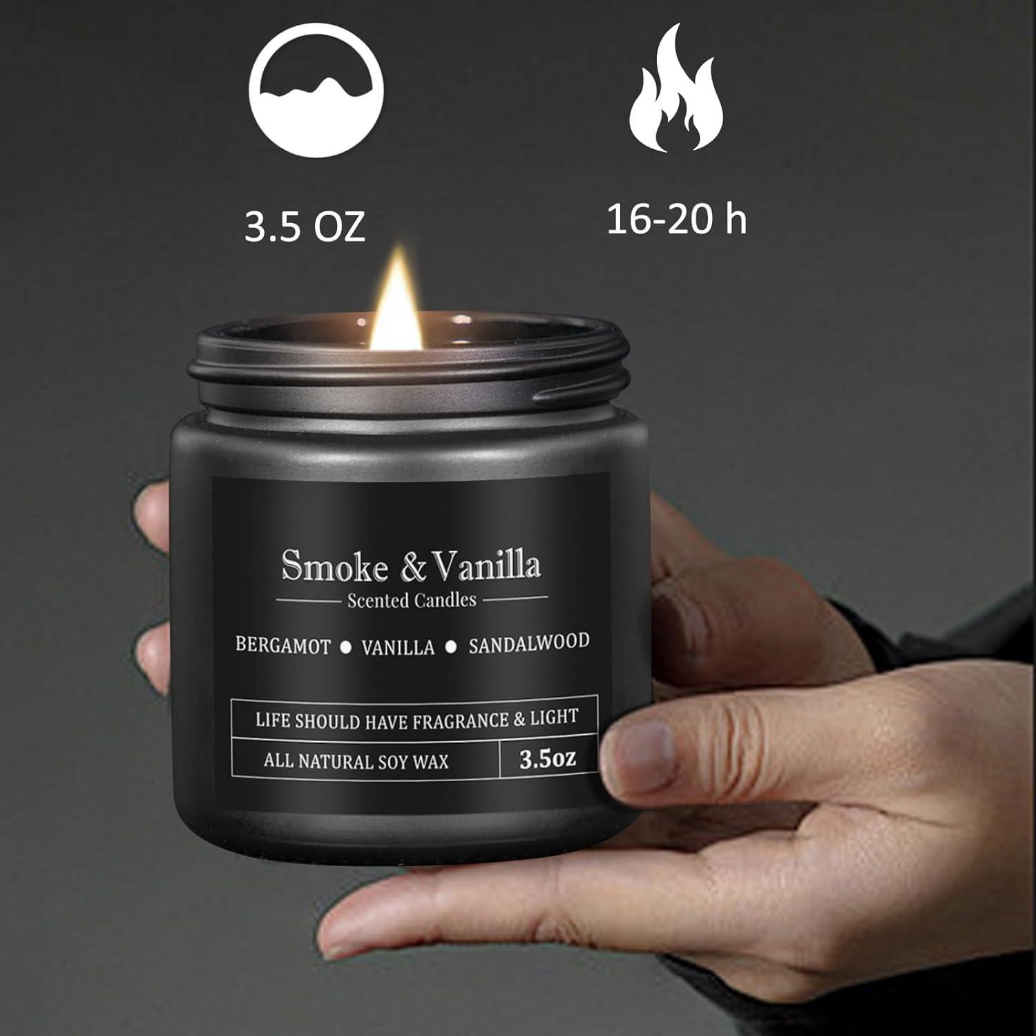 Set de 8 Velas Aromáticas para Hombres YMing - Cera de Soja