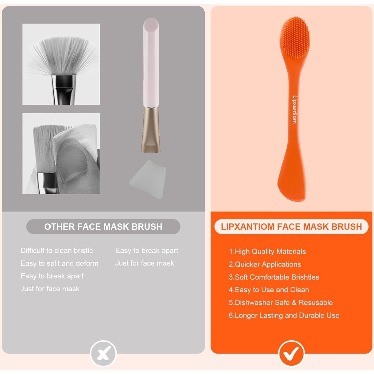 Set de 3 Brochas de Silicona para Mascarillas Lipxantiom