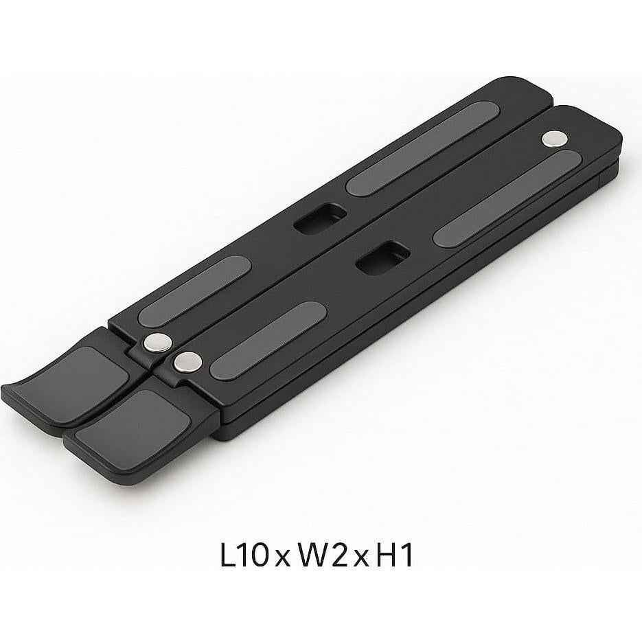 Soporte Plegable para Laptop Verdevida - Aluminio Negro, 6 Niveles