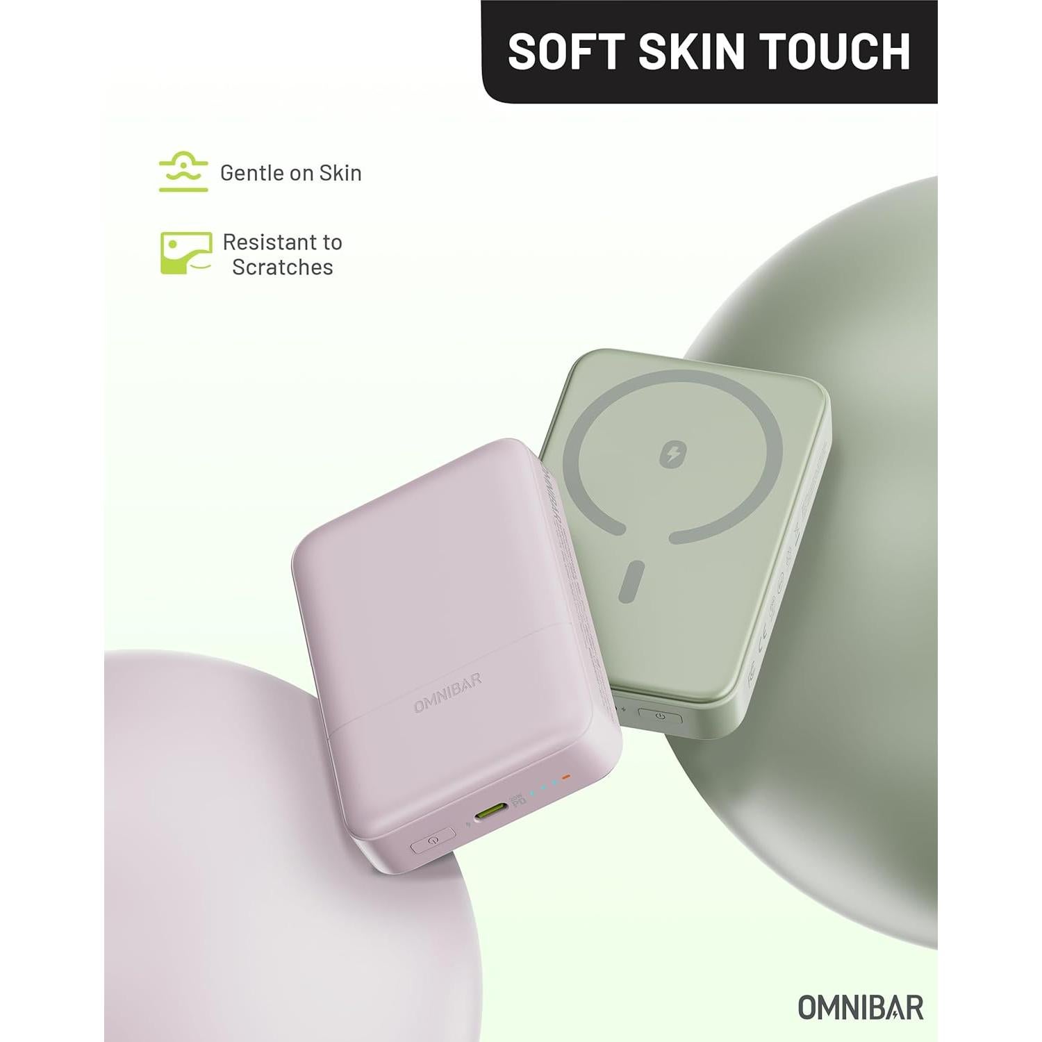 Banco de Poder Inalámbrico Omnibar 10000mAh Carga Rápida USB-C