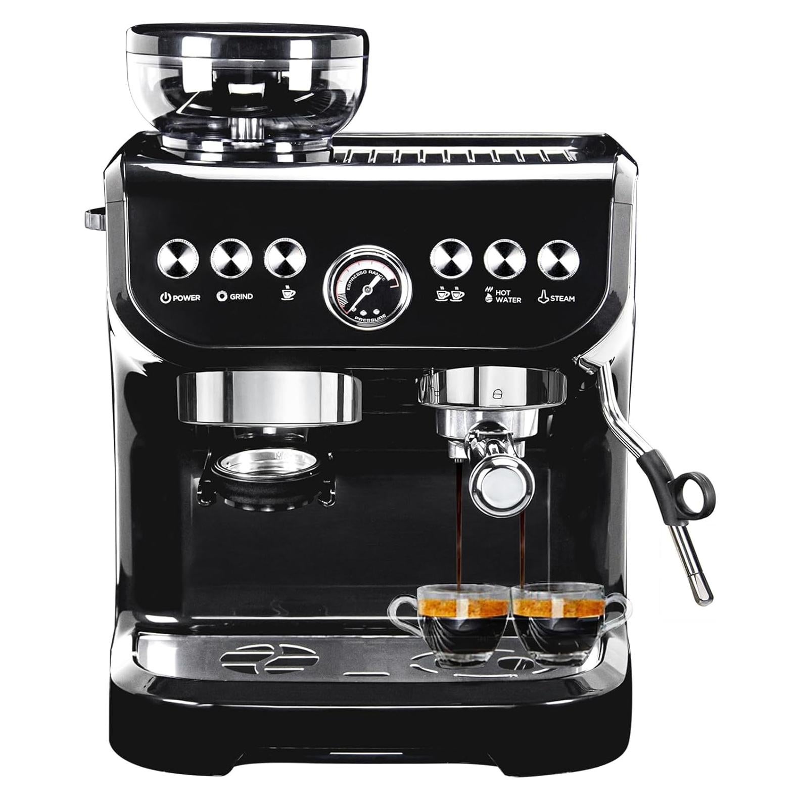Máquina de Espresso Mirox AC-517EA 15 Bar con Molino y Vaporizador