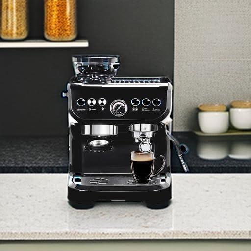 Máquina de Espresso Mirox AC-517EA 15 Bar con Molino y Vaporizador