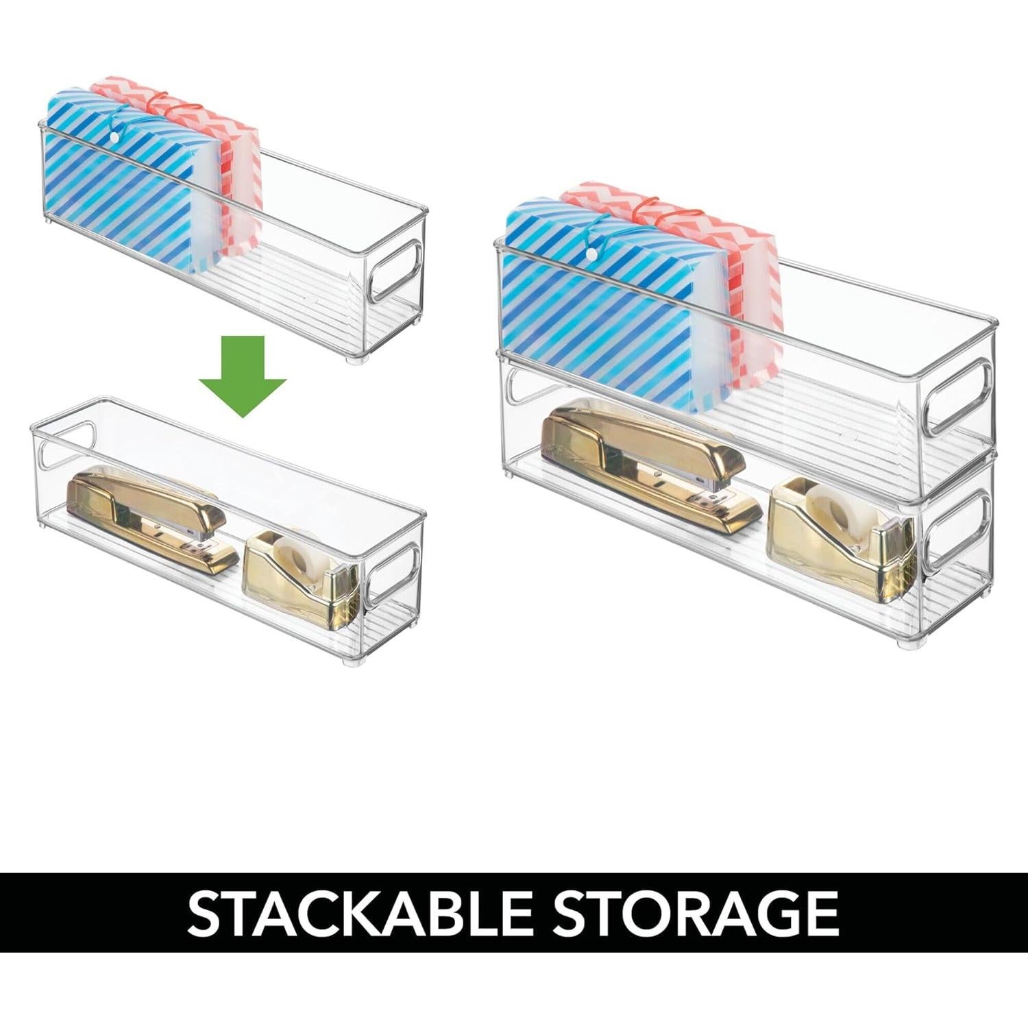 Contenedor de Almacenamiento InterDesign 36.8x10.2x10.2 cm Transparente