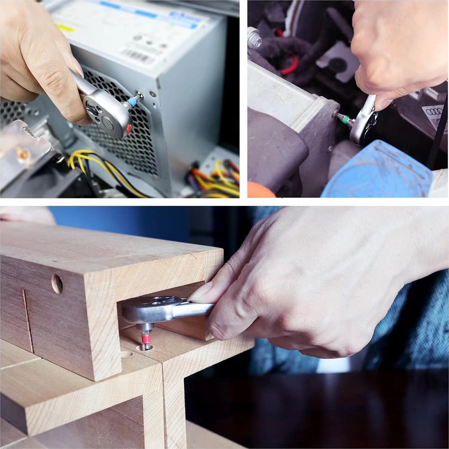 Juego de Llave de Carraca Mini Inwell 58 Piezas Compacto