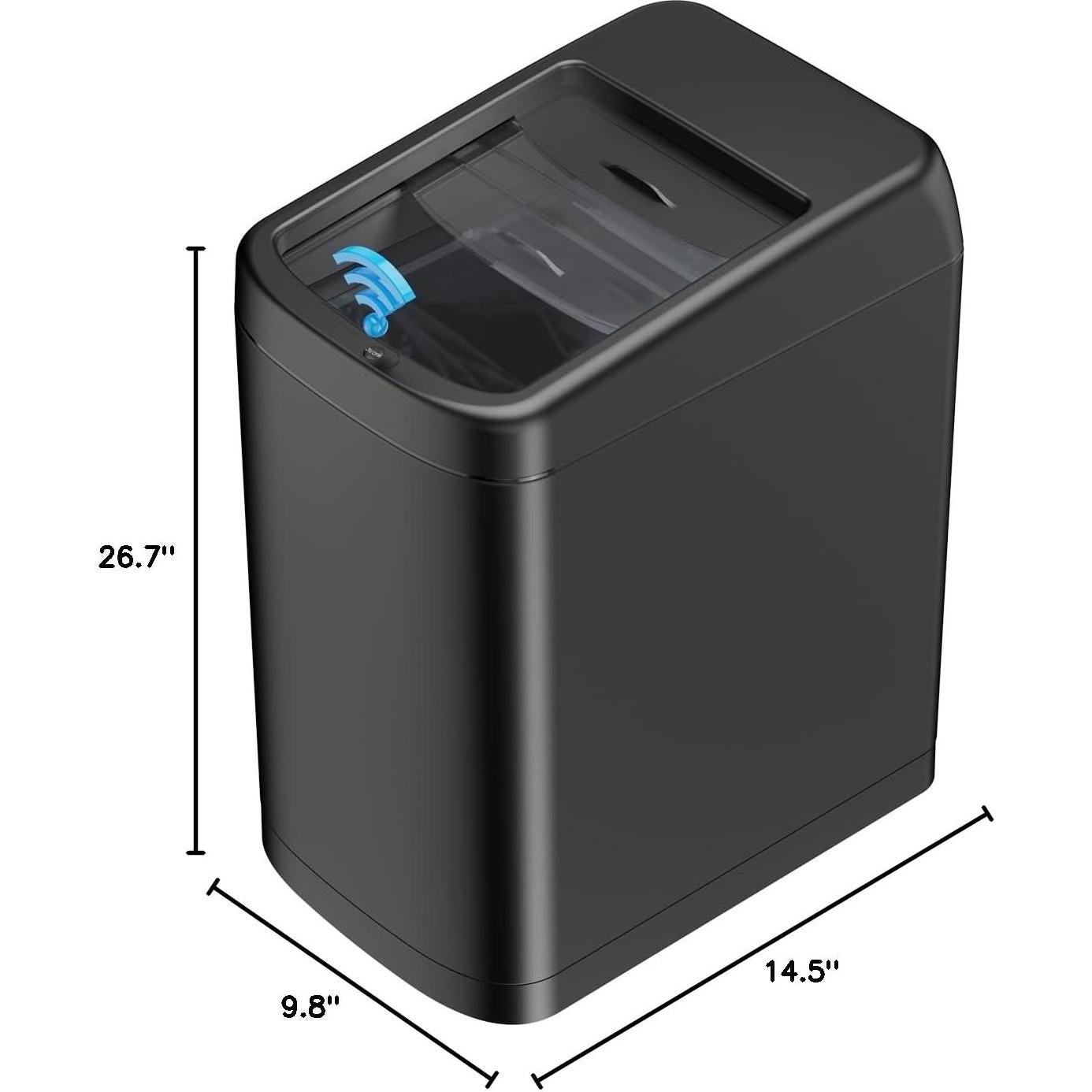 Cubo de Basura Automático ELLO&ALLO 50L Negro con Sensor