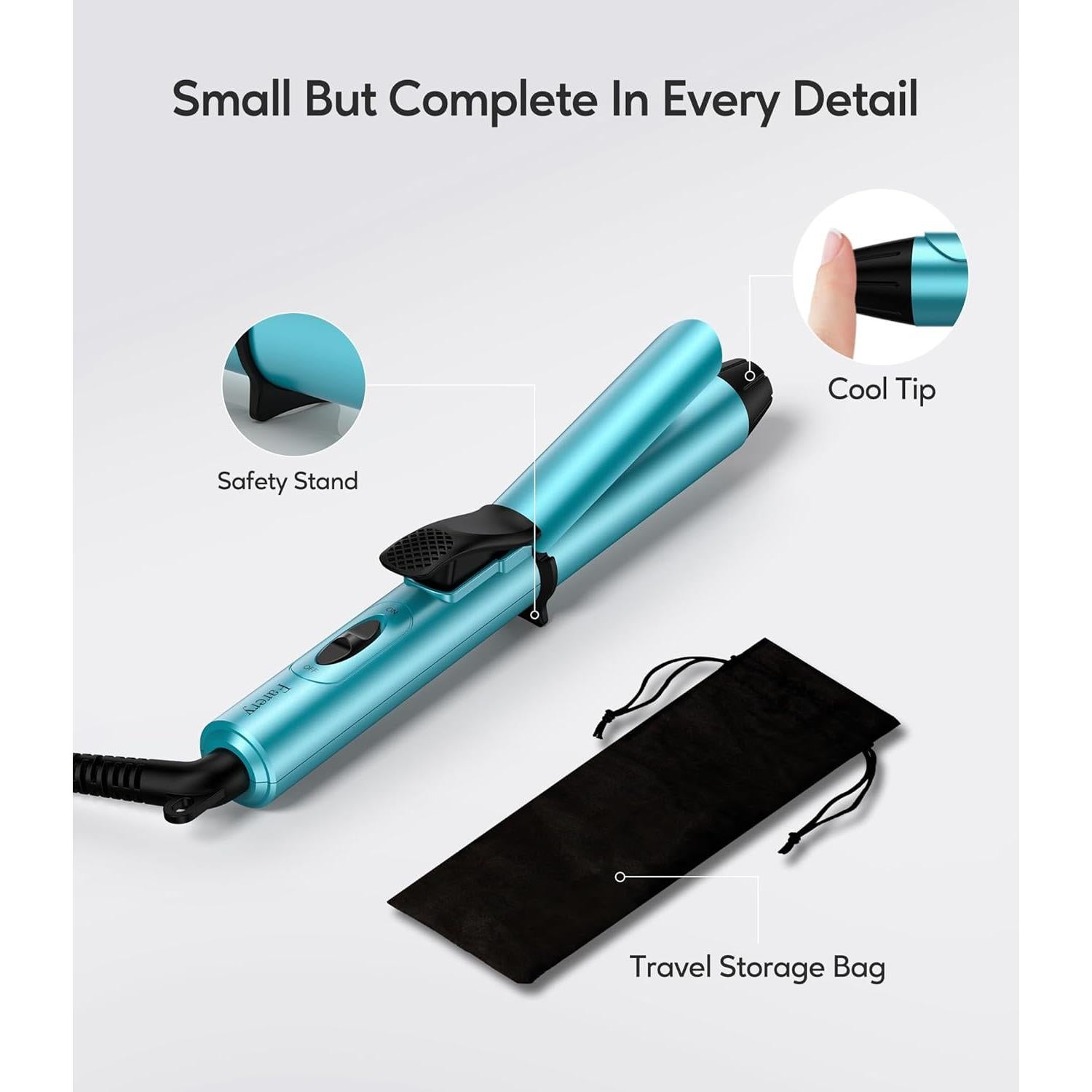 Plancha de Rizar Mini FARERY 1 Pulgada Doble Voltaje Viaje