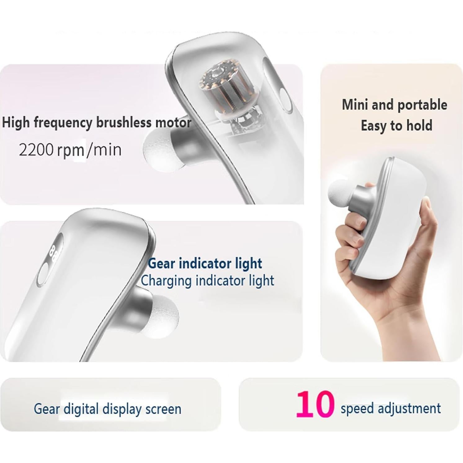 Pistola de Masaje Portátil Woluki Masajeador de Fascia