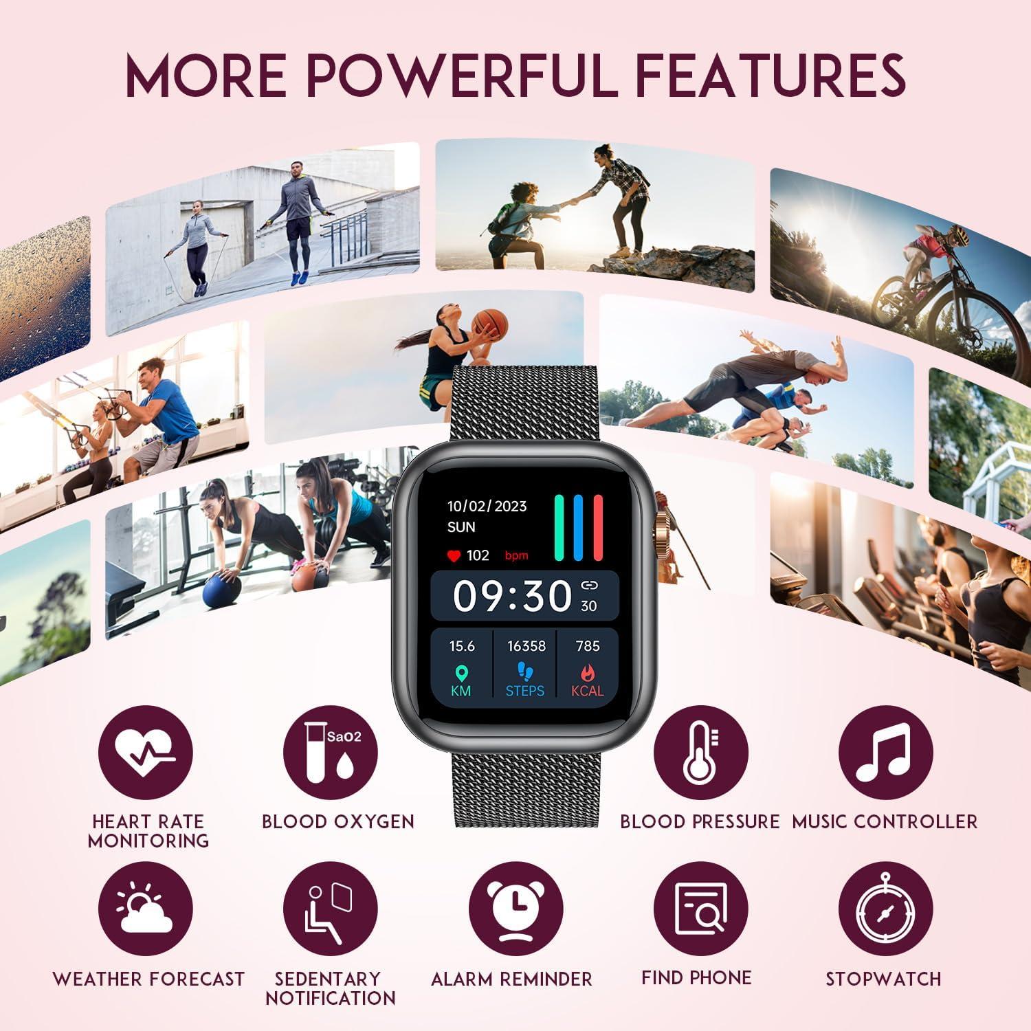 Reloj Inteligente para Mujeres TAOLOON G104 - Bluetooth, IP68, 123 Modos