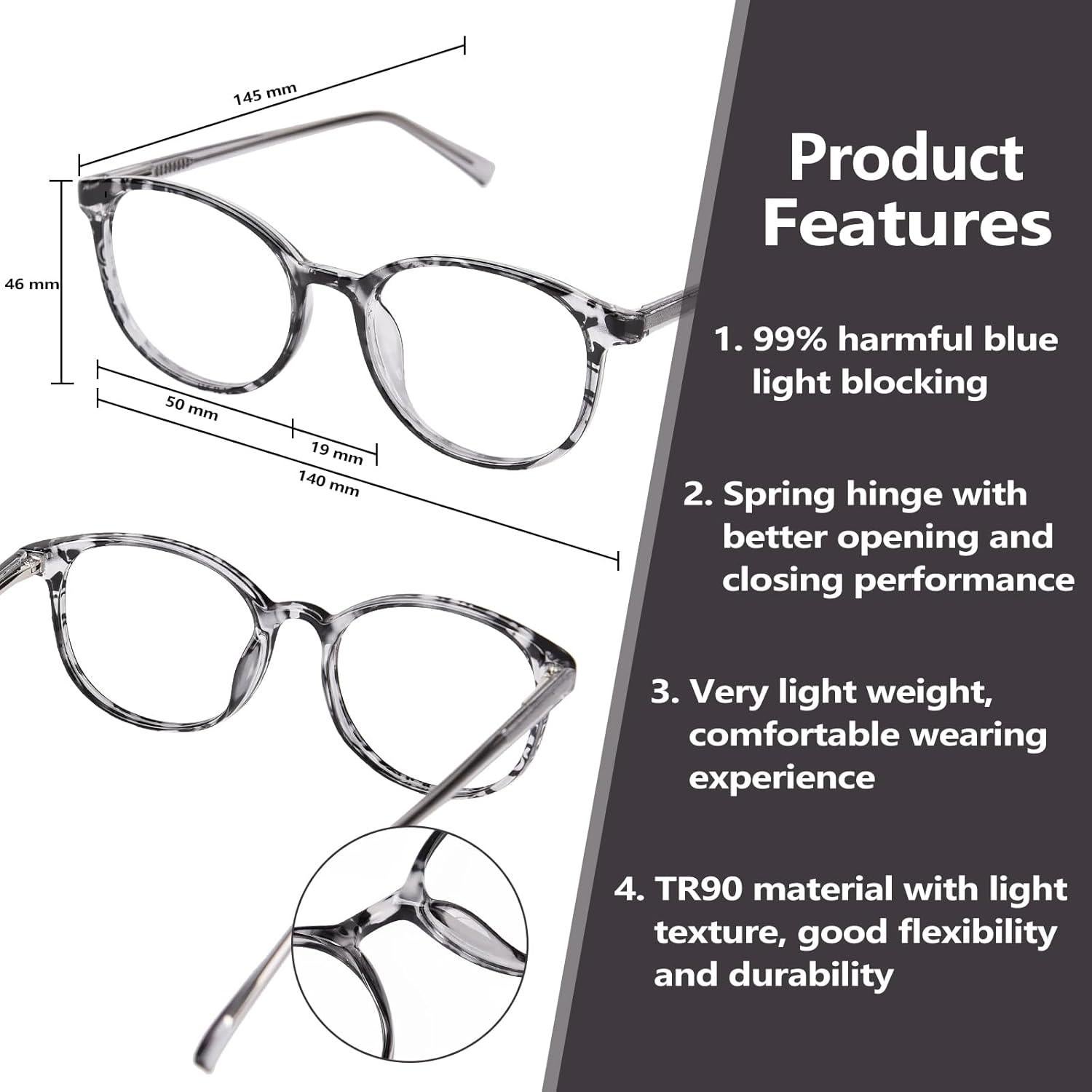 Gafas de Luz Azul OPTOFENDY para Mujeres TR90 Anti UV400