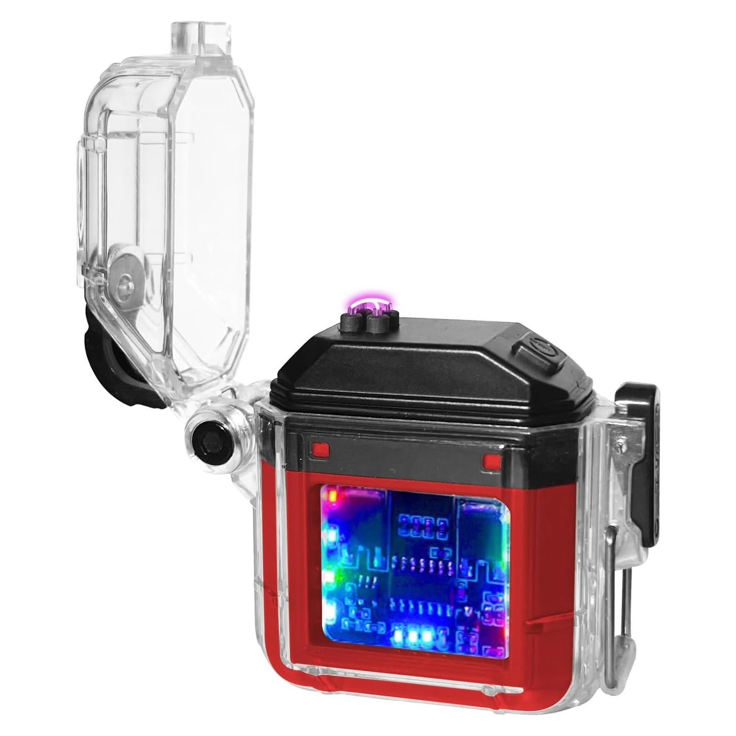 Encendedor Eléctrico FUDIDU K35 a Prueba de Agua Rojo