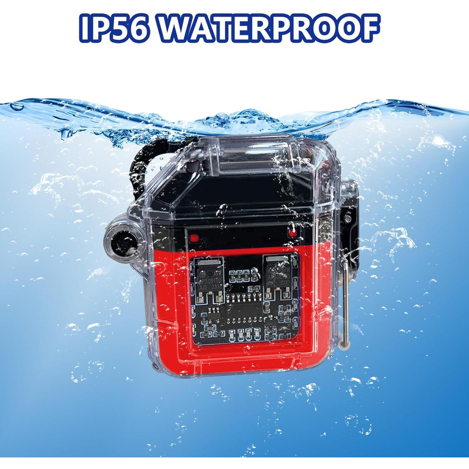 Encendedor Eléctrico FUDIDU K35 a Prueba de Agua Rojo