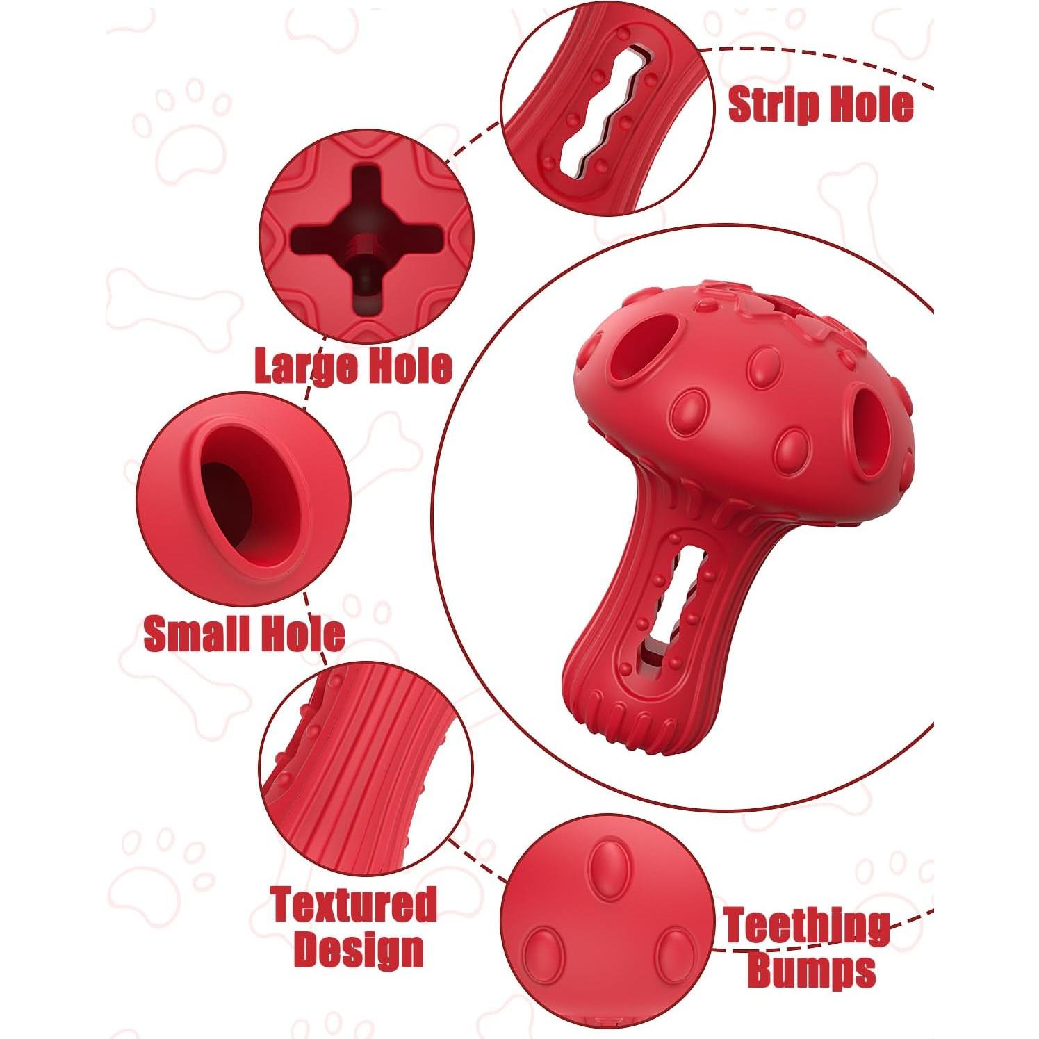 Juguete Interactivo para Perros KrauzPet 13x10cm Rojo