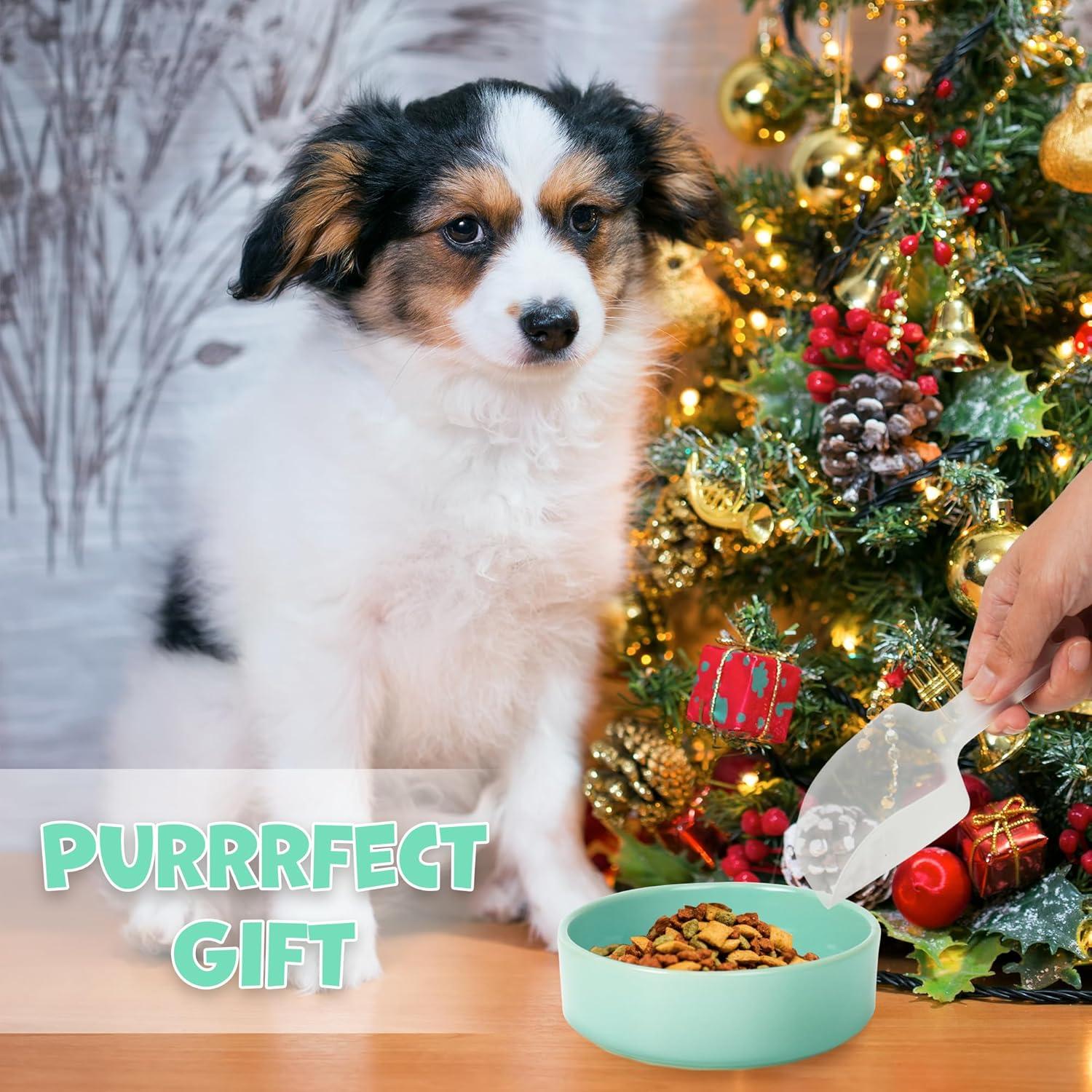 Cuenco Antideslizante Verde YOBRO para Perros 3 Tazas Cerámica