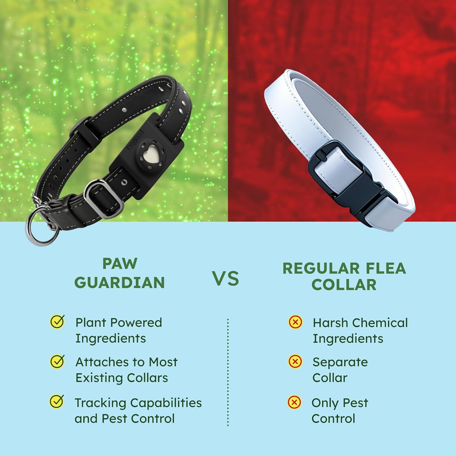 Colgante Antipulgas y Garrapatas BugMD con Soporte para AirTag - Negro