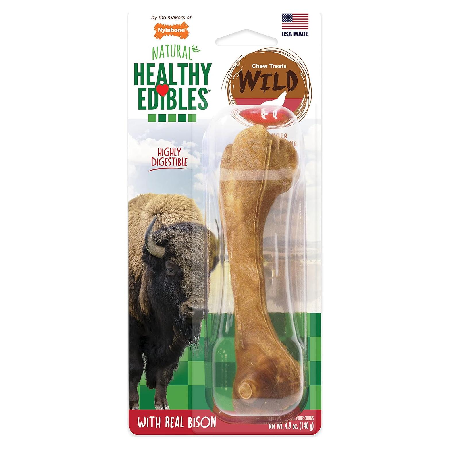 Premios para Perros Nylabone Healthy Edibles Bisonte 1 Cuenta