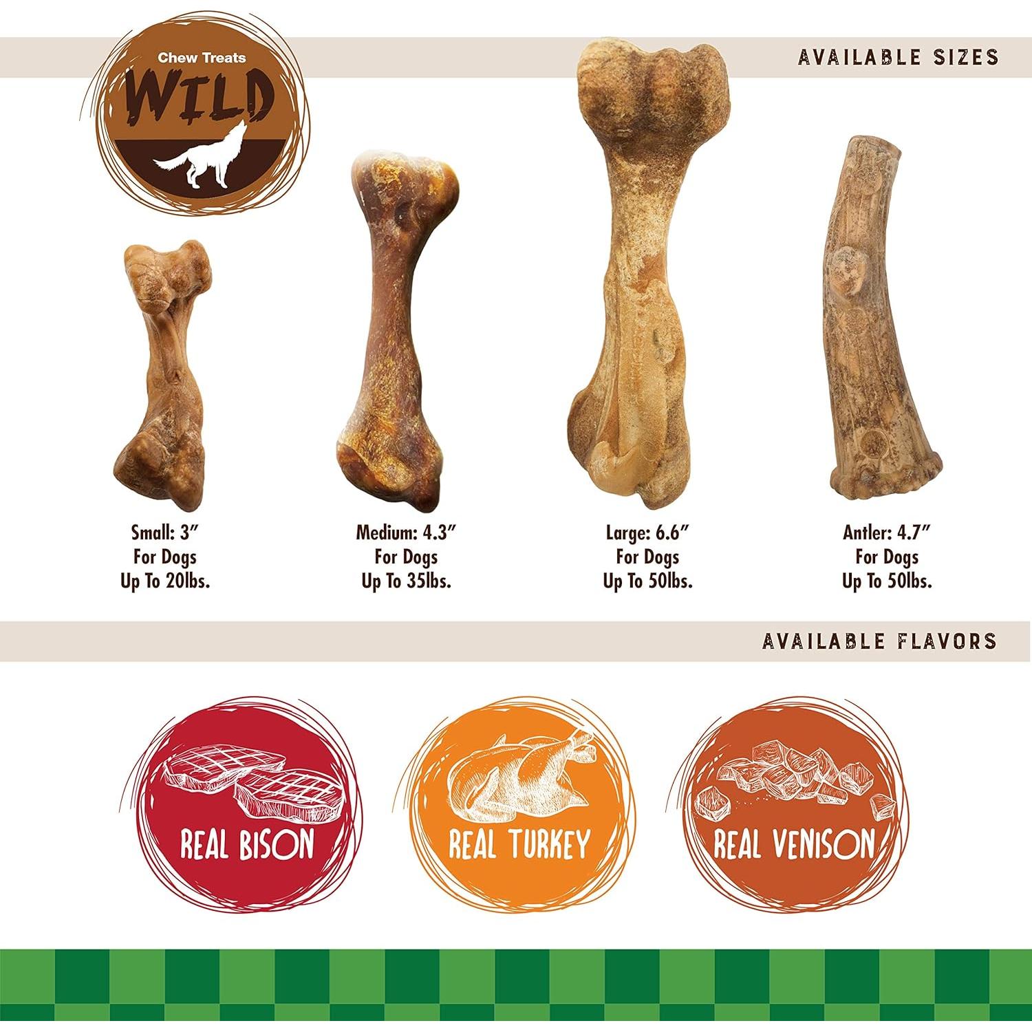 Premios para Perros Nylabone Healthy Edibles Bisonte 1 Cuenta