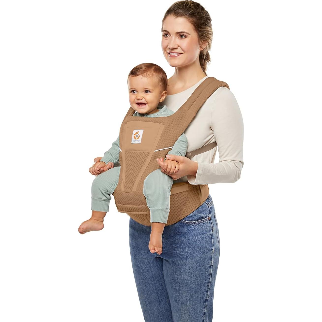 Portabebés Ergobaby Alta 2-en-1 Malla SoftFlex Marrón