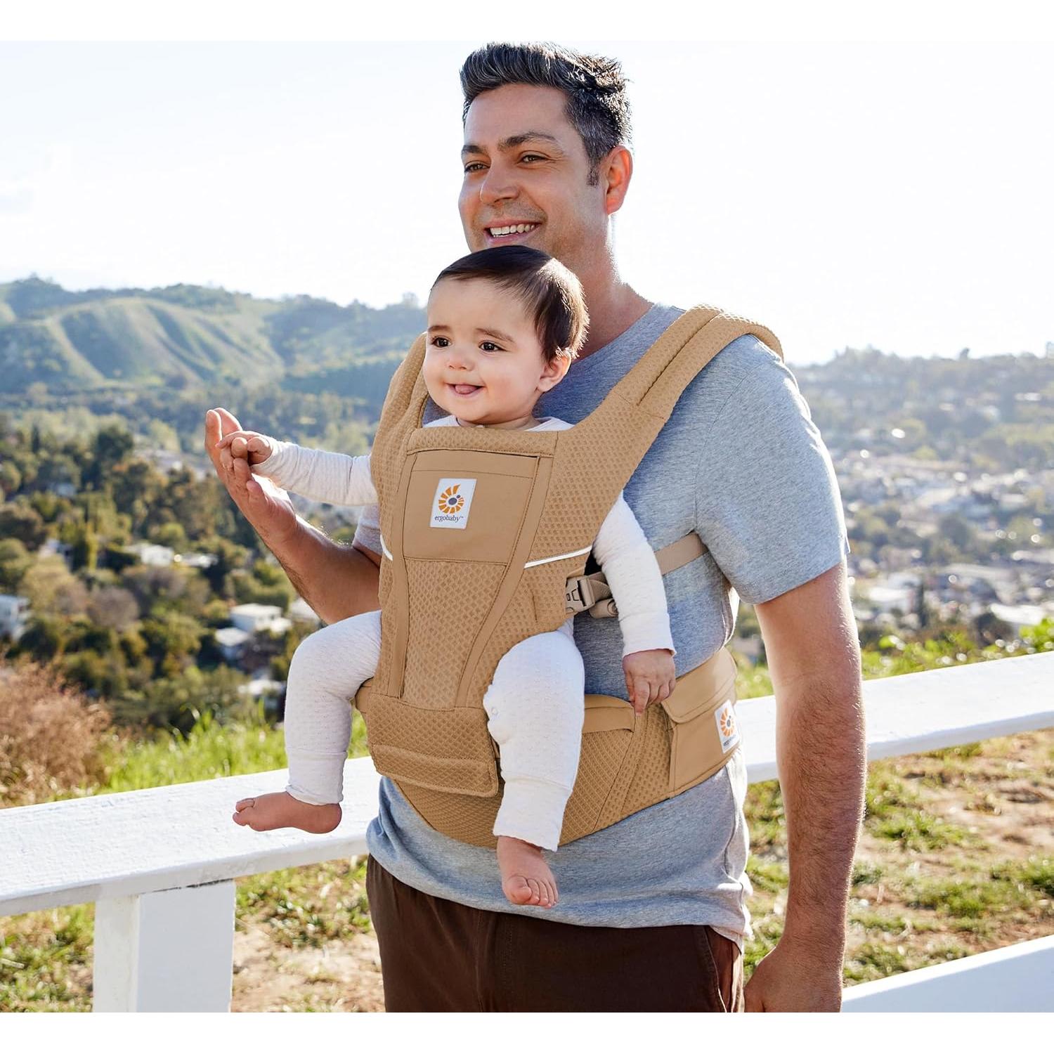 Portabebés Ergobaby Alta 2-en-1 Malla SoftFlex Marrón