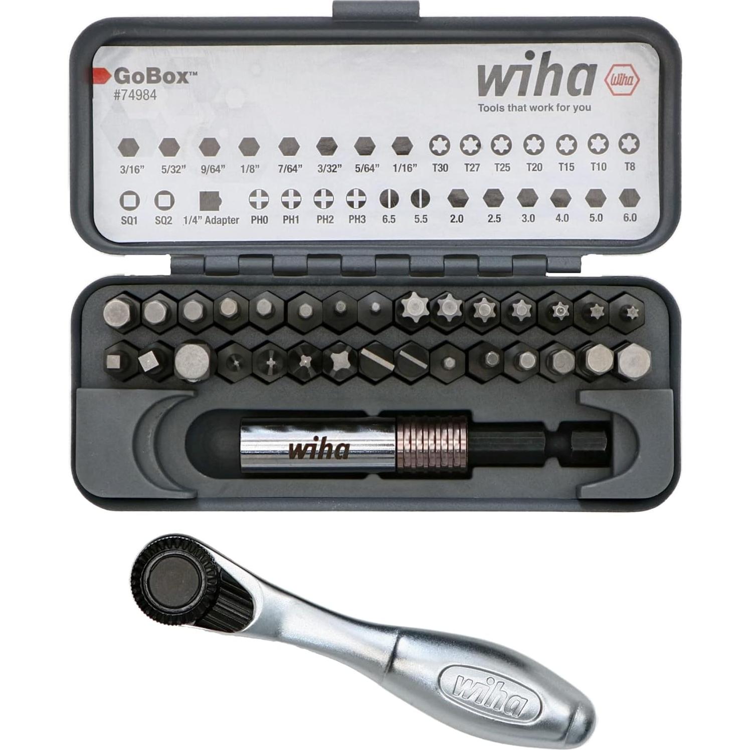 Juego de 32 Piezas Wiha GoBox con Mini Carraca