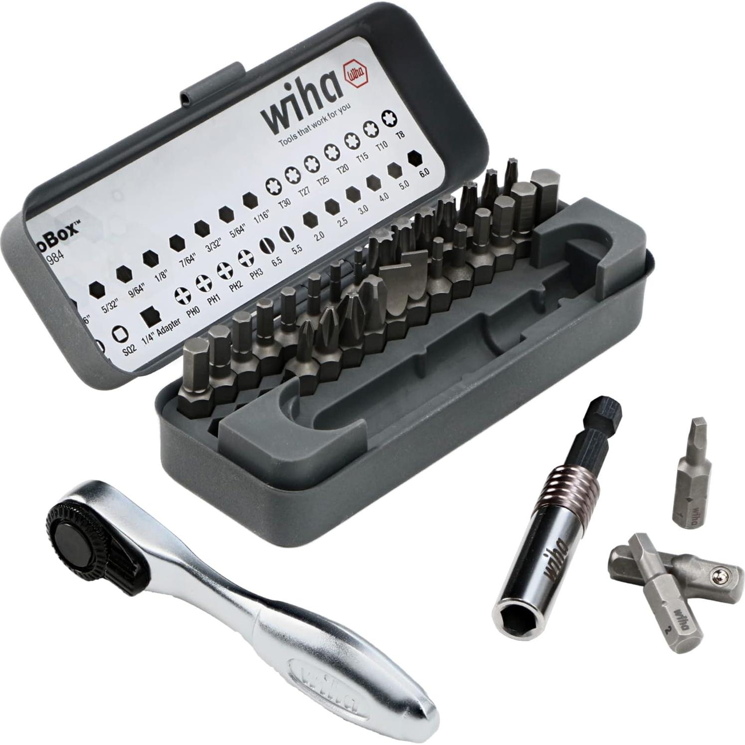 Juego de 32 Piezas Wiha GoBox con Mini Carraca