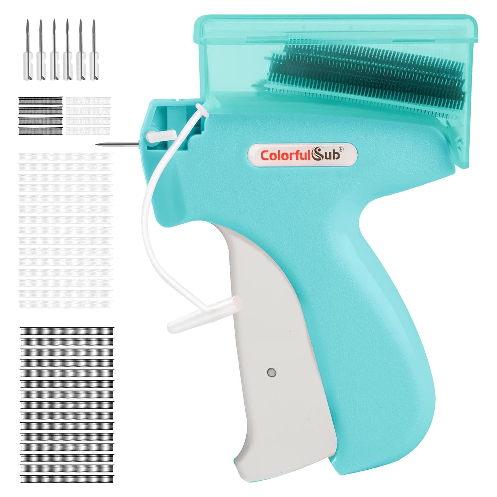 Pistola de Puntadas ColorfulSub para Ropa - Azul Claro, 6 Agujas