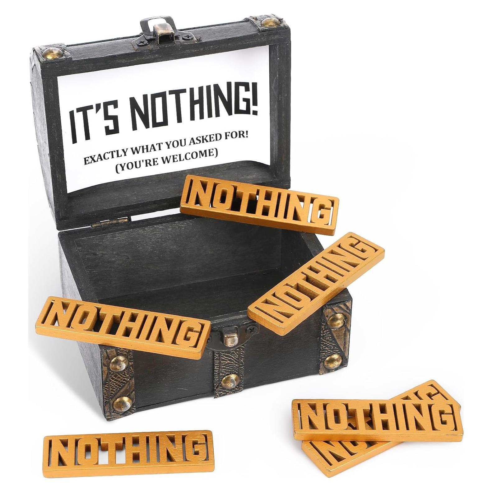 Cofre Pirata de Nada JULEASEL - Regalo Divertido para Cumpleaños