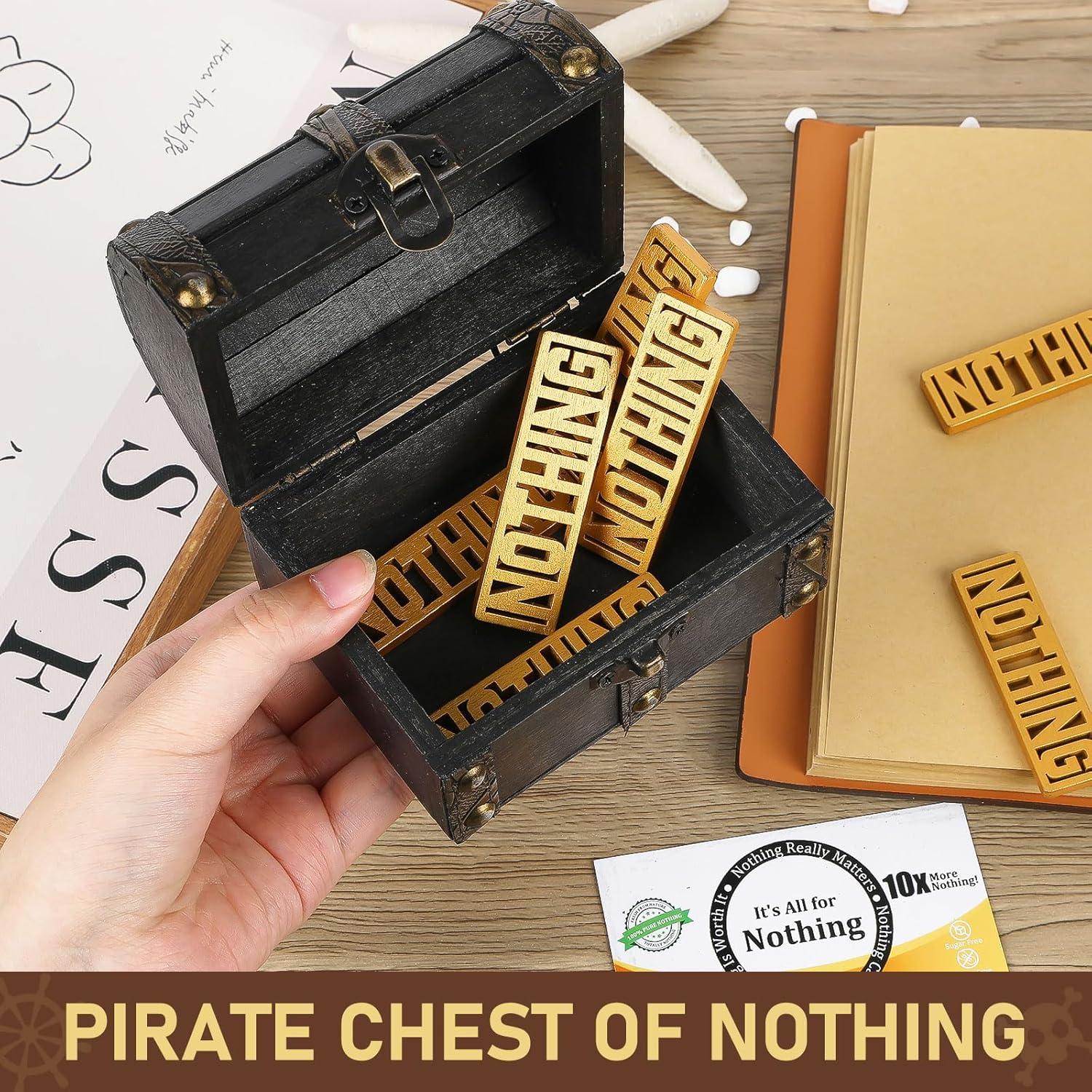 Cofre Pirata de Nada JULEASEL - Regalo Divertido para Cumpleaños