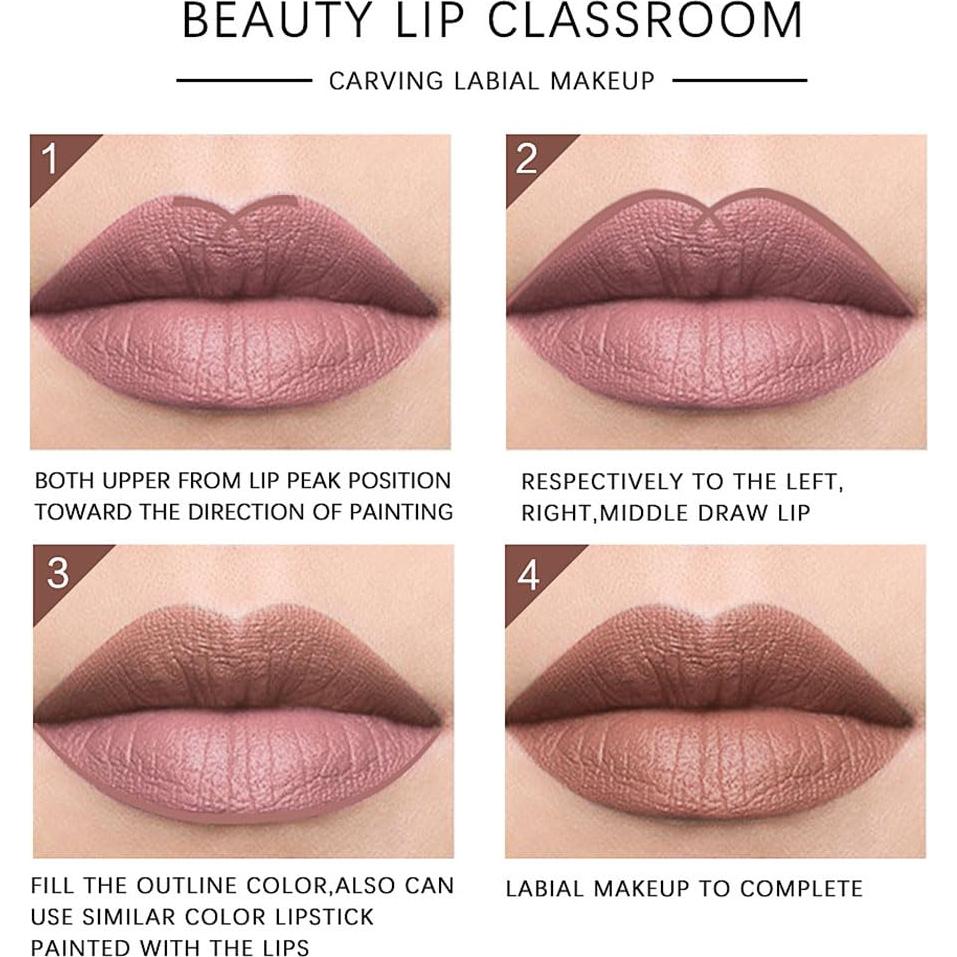 Juego de 12 Lápices de Labios Mate SUAKE - Colores Vibrantes