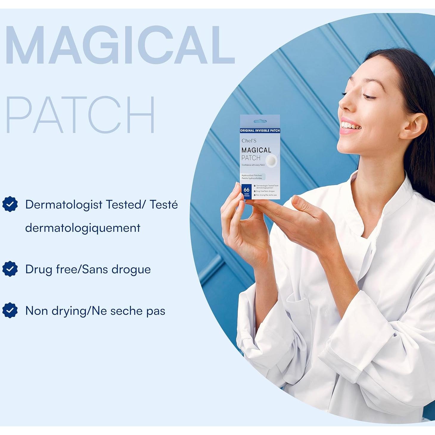 Parche Hidrocoloide Chel's Cosmetic para Acné - 66 Unidades