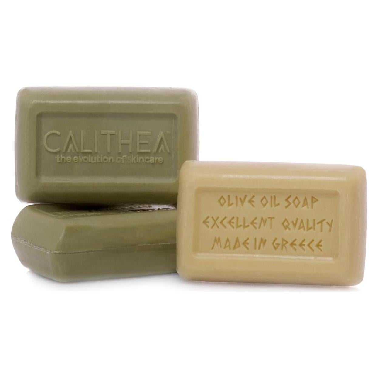 Jabón Natural Calithea 3 Pack - Aceite de Oliva y Argán 300g