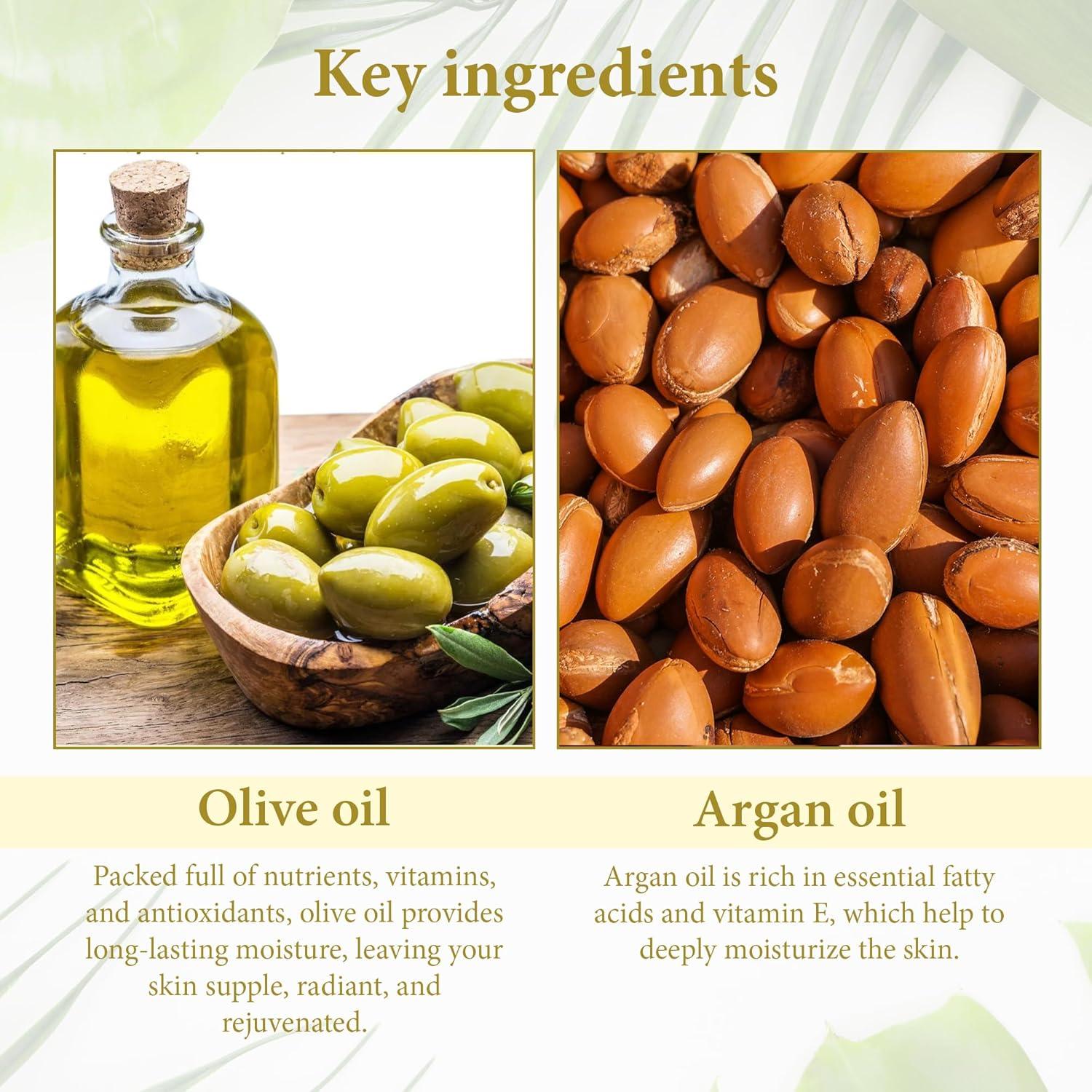 Jabón Natural Calithea 3 Pack - Aceite de Oliva y Argán 300g