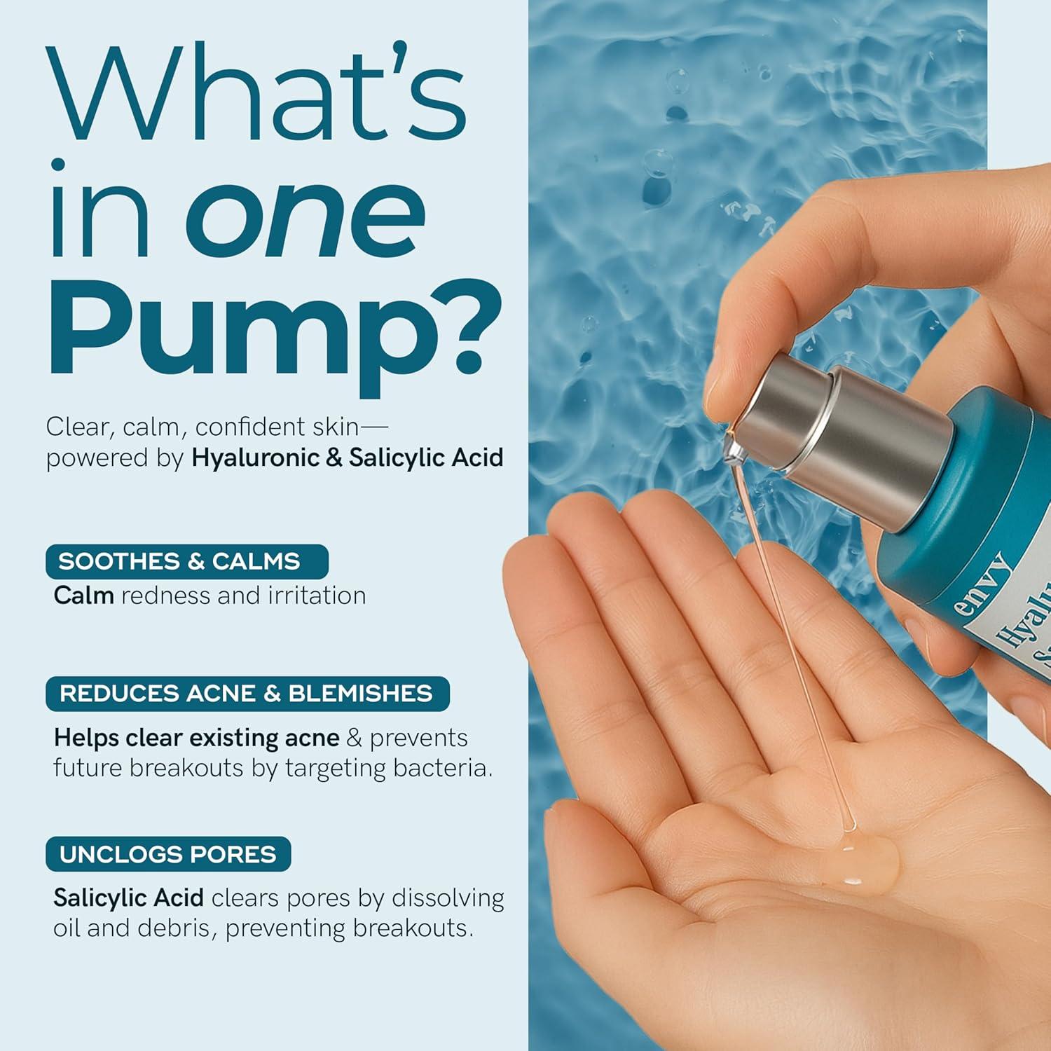 Suero Facial Envy Ácido Hialurónico 50ml - Hidratante y Antienvejecimiento