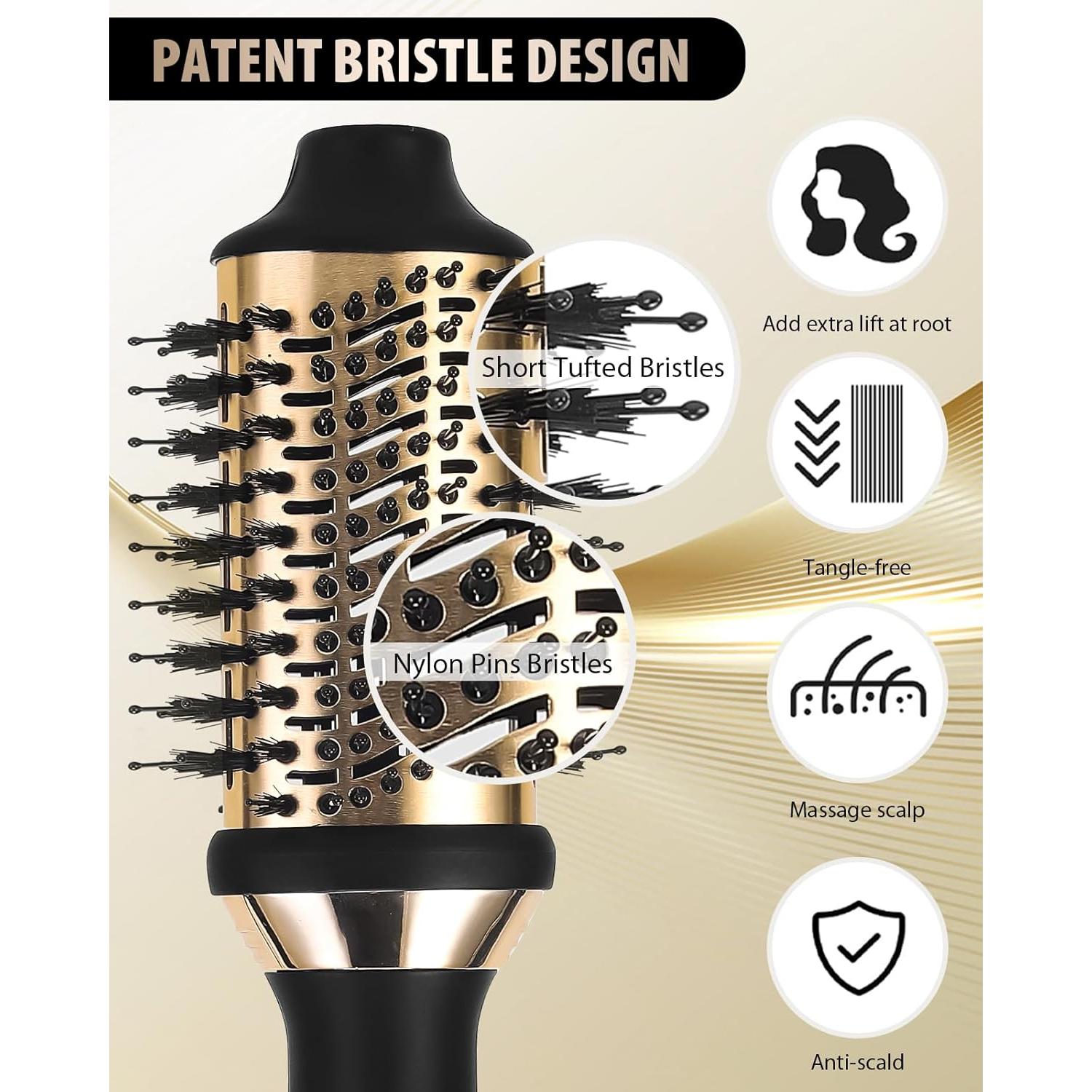 Cepillo Secador 4-en-1 BEITMISS con Tecnología Iónica 1200W