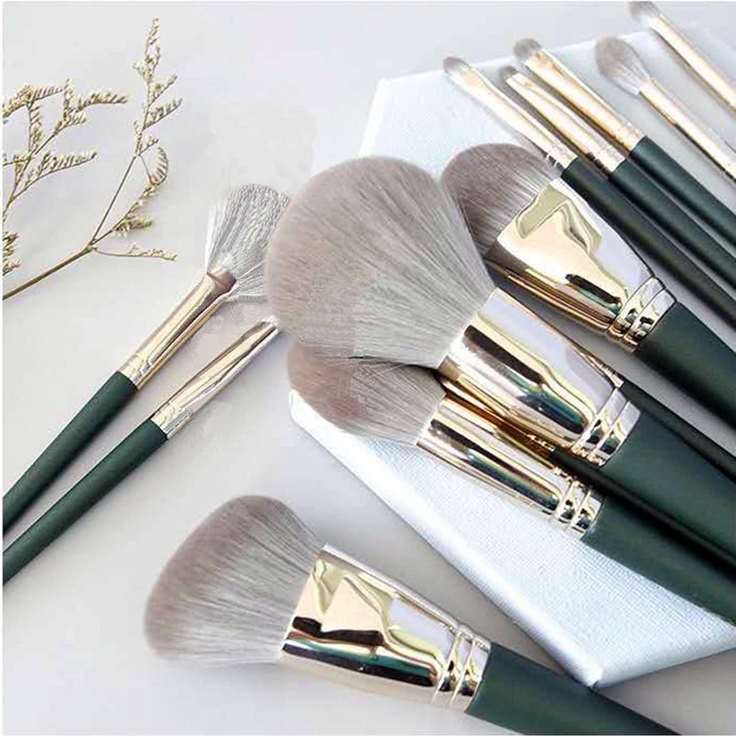 Juego de Brochas de Maquillaje 14 Piezas Rijaho Veganas