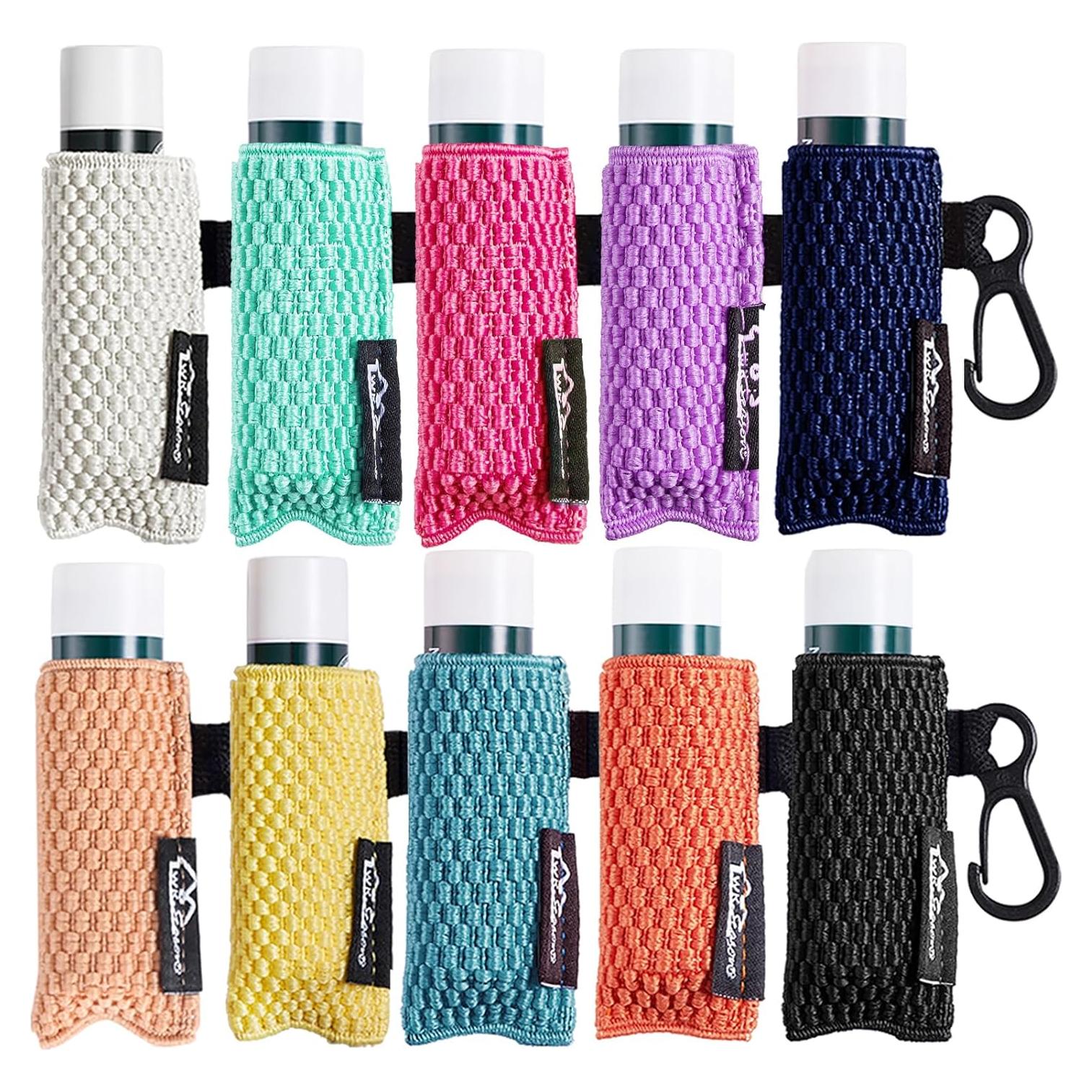 Fundas para Bálsamo Labial WKieason 10 Piezas Soporte Llavero