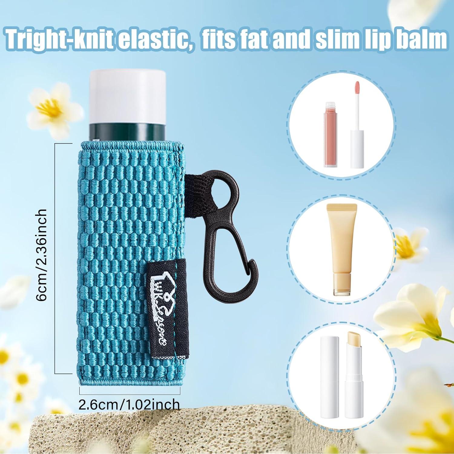 Fundas para Bálsamo Labial WKieason 10 Piezas Soporte Llavero