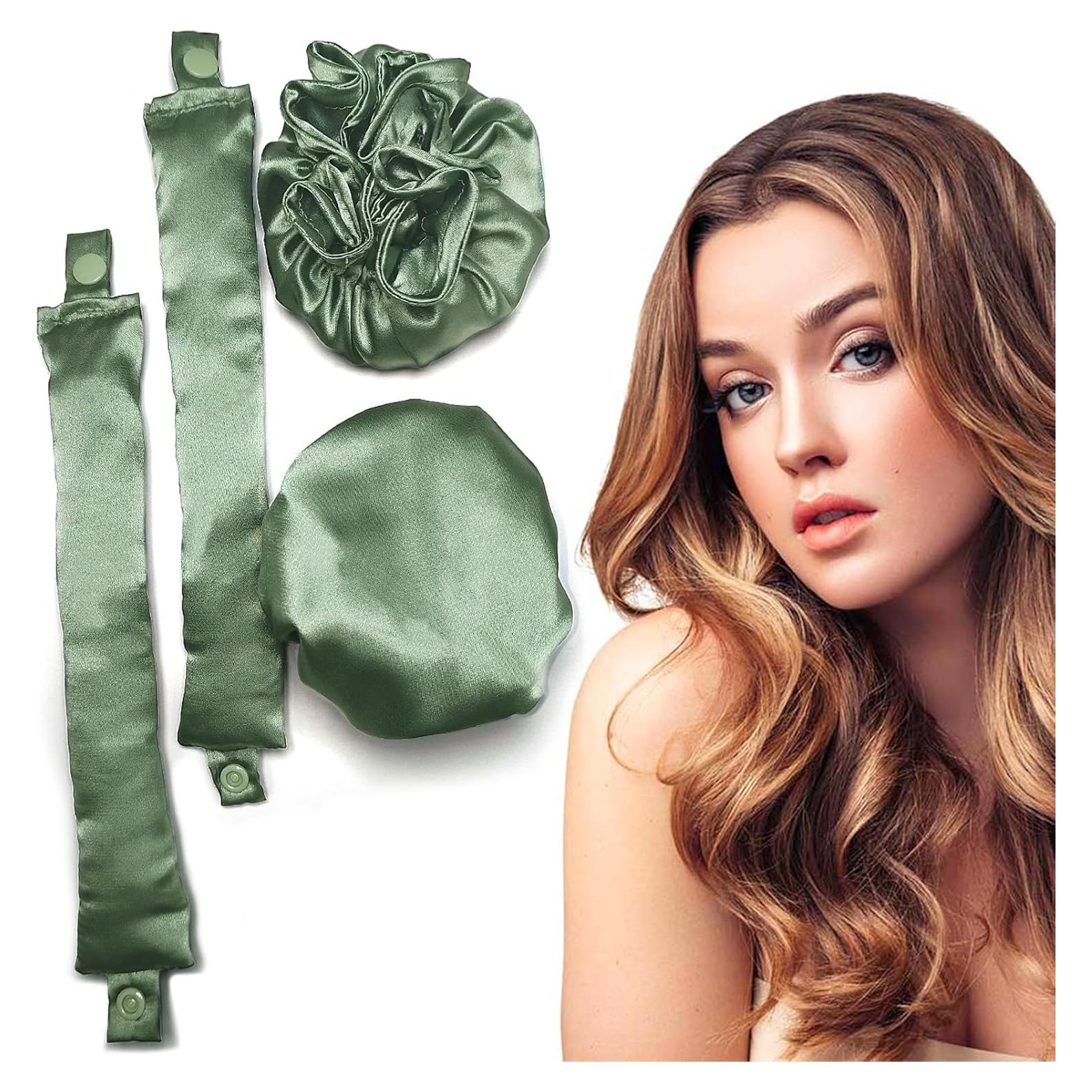 Rizadores de Pelo Sin Calor BLINKEEN 2 Sets Verde Oliva