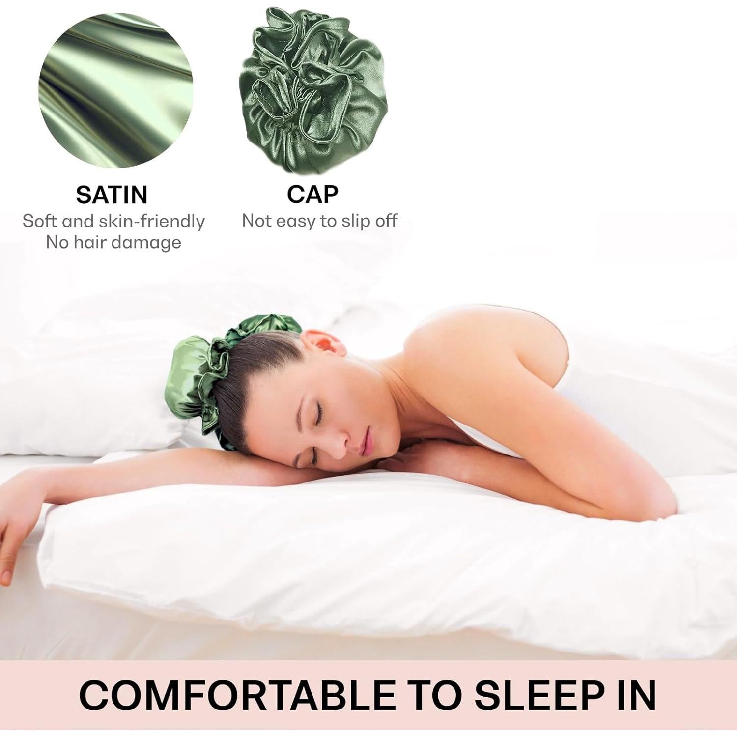 Rizadores de Pelo Sin Calor BLINKEEN 2 Sets Verde Oliva