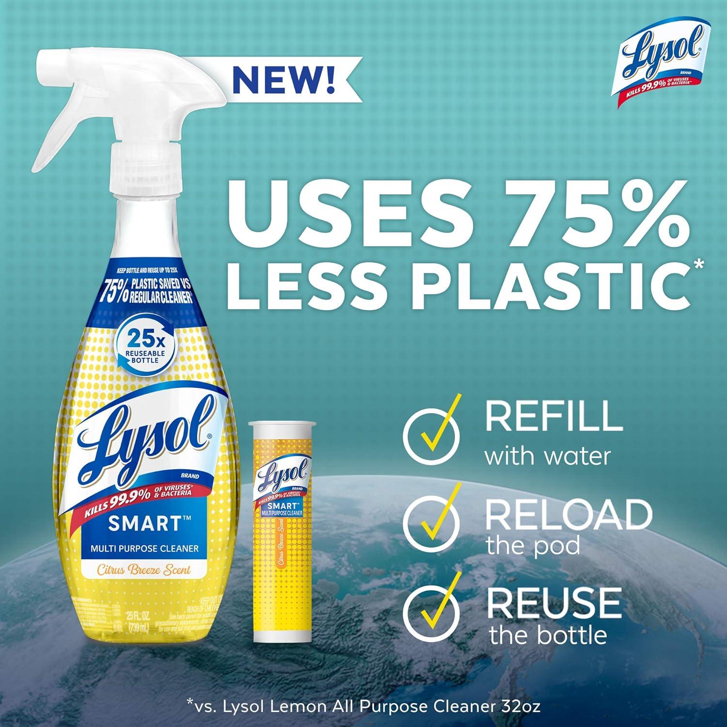 Cartucho de Recarga Limpiador Multiusos Lysol Smart 11.6 ml Brisa Cítrica