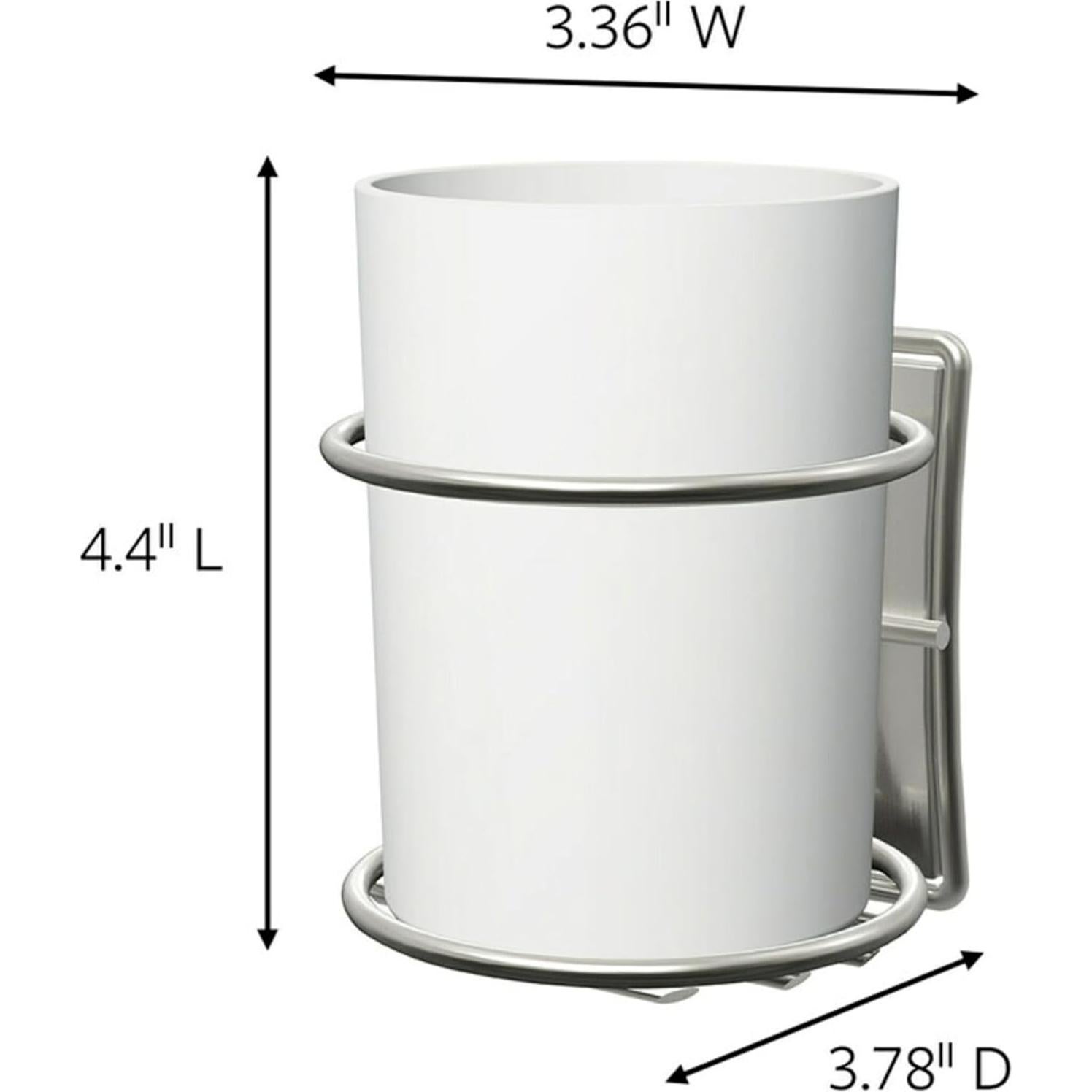 Organizador de Baño Command Niquel Satinado 0.91 kg 9.84x8.41x17.15 cm