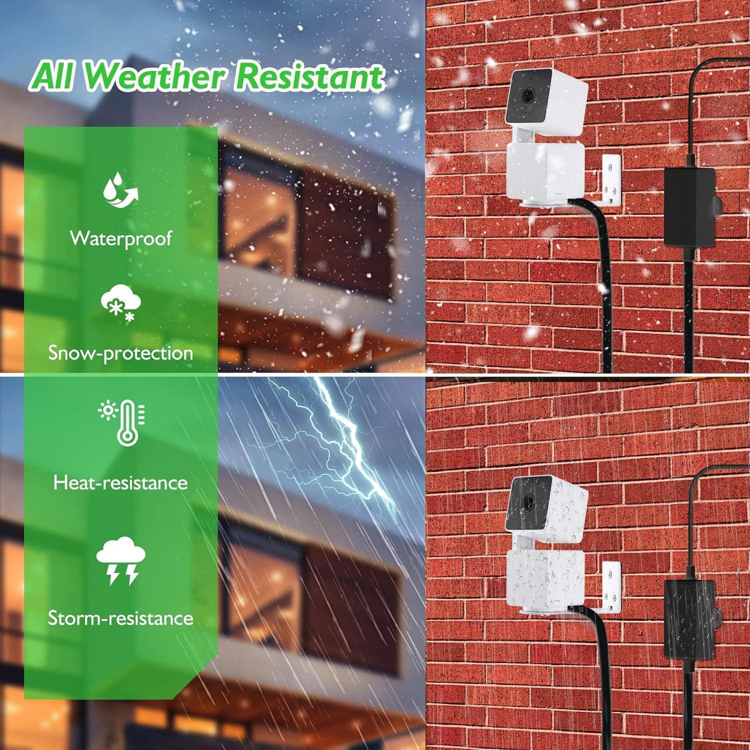 Adaptador de Poder Uogw 15m Impermeable para Wyze Cam